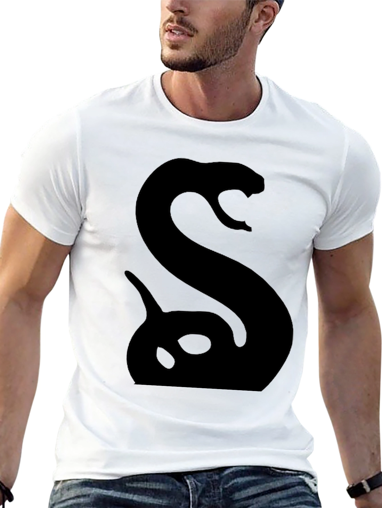 Black Black Snake Graphic Tee - Men's Fashion view 13