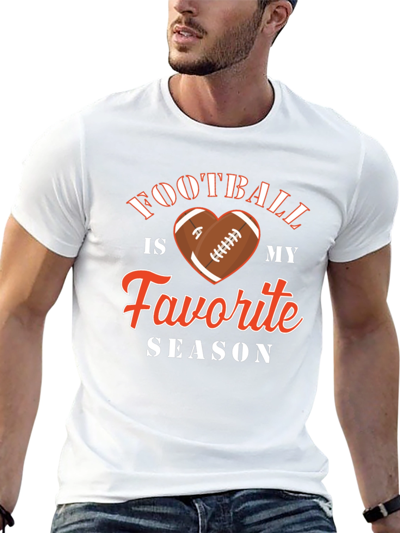 Black Football Is My Favorite Season Graphic Tee view 13