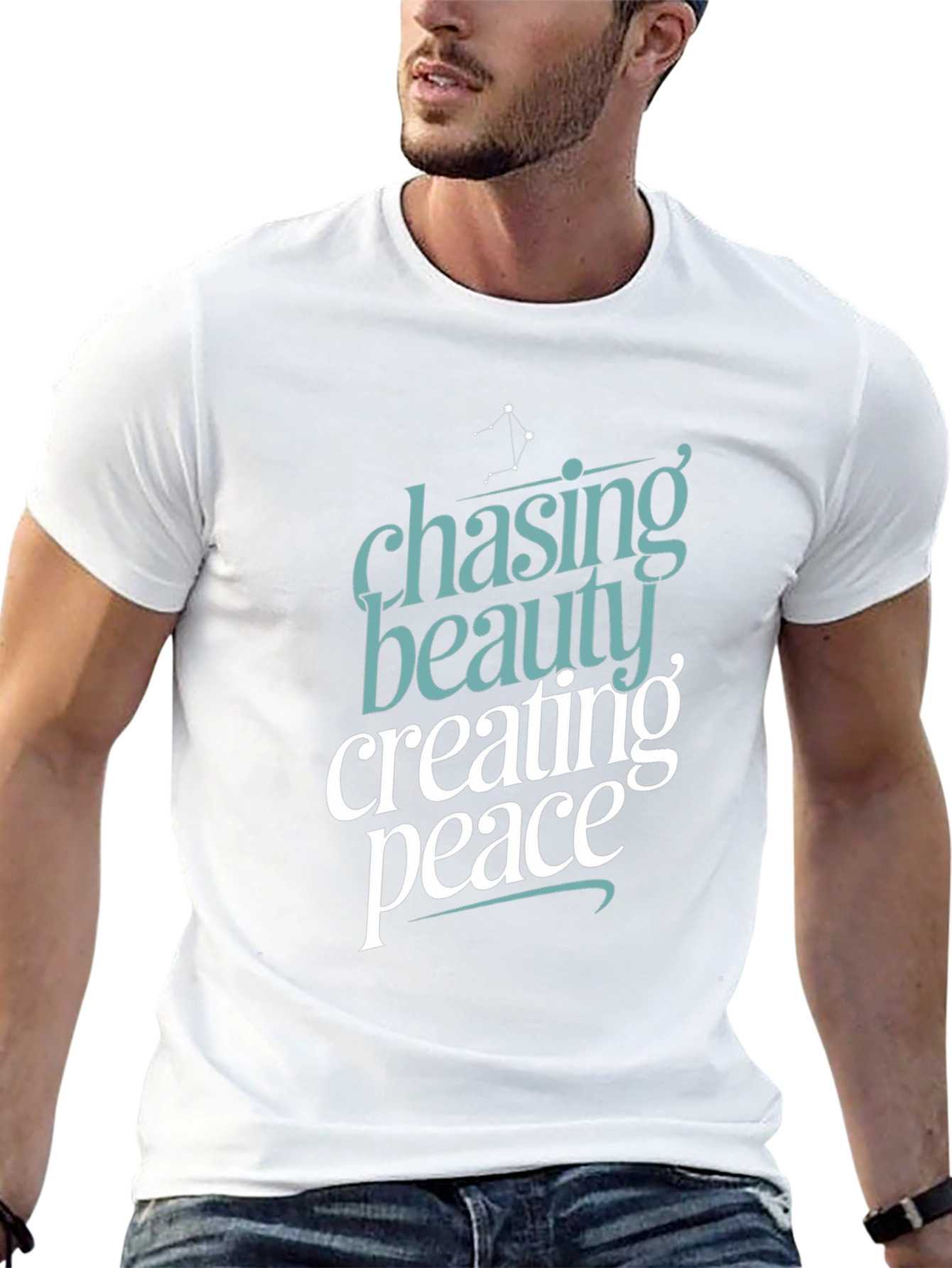 Black Chasing Beauty Creating Peace Graphic Tee view 13