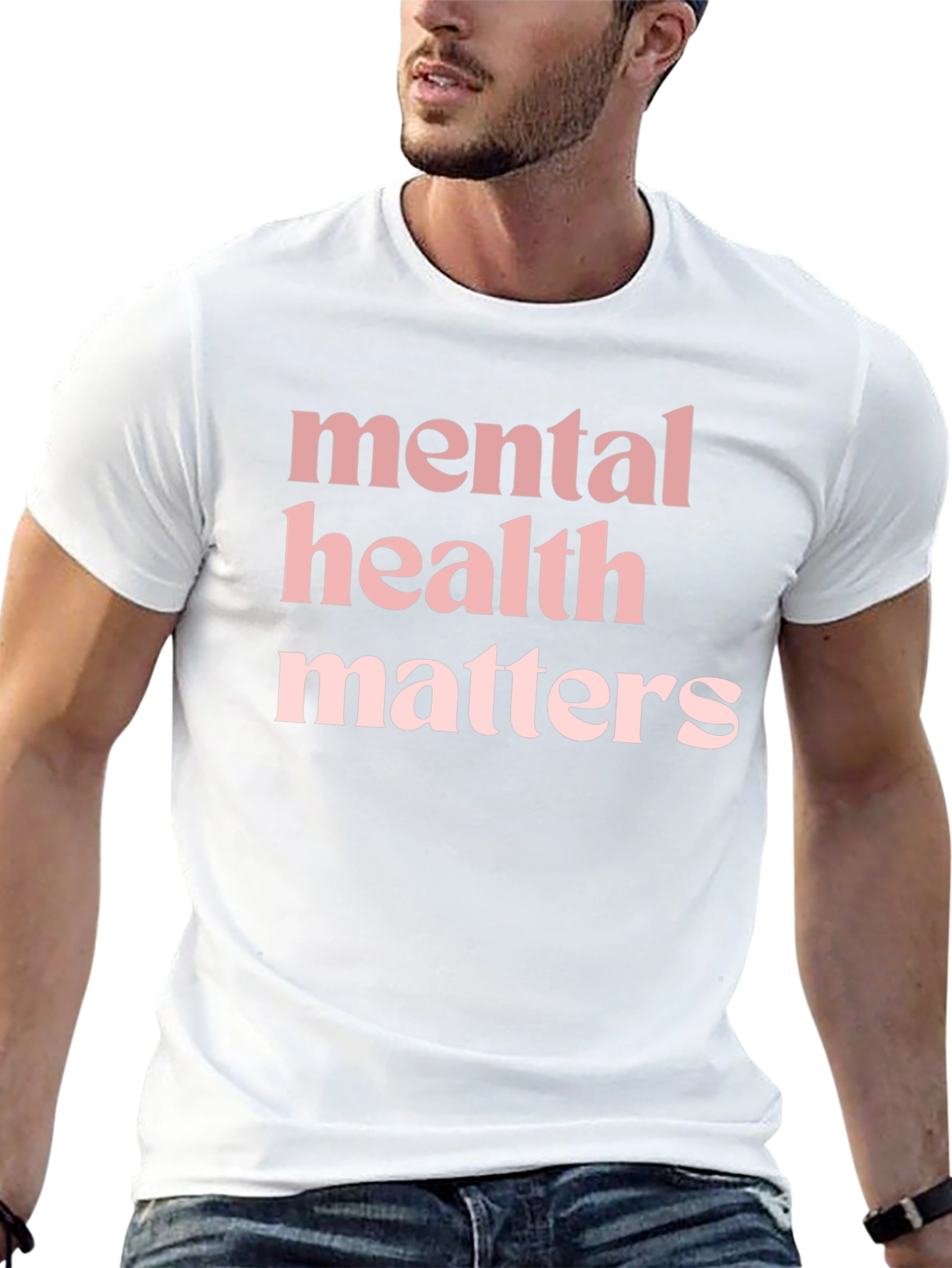 Black Mental Health Matters Graphic T-Shirt view 13