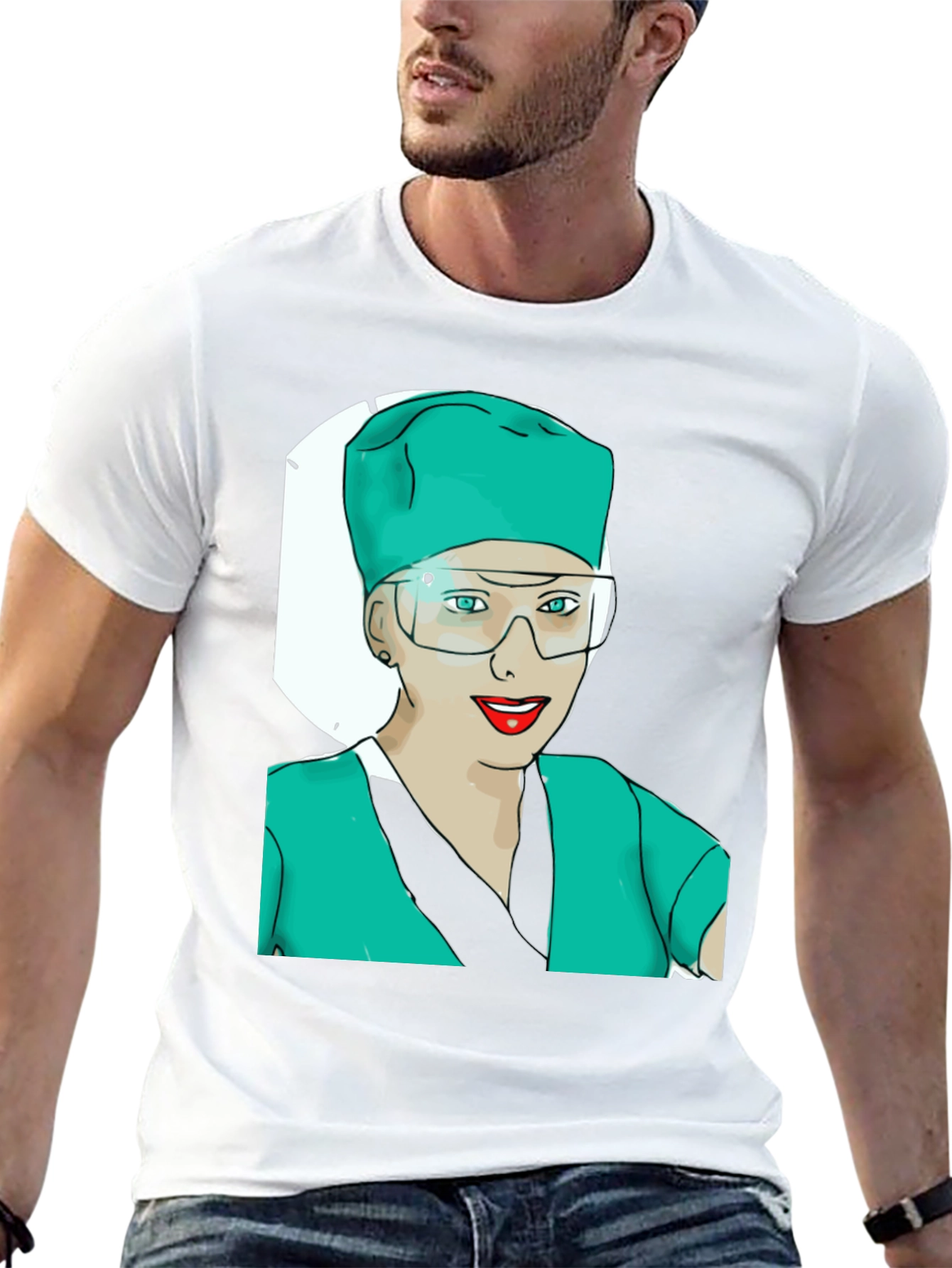 Surgeon Graphic Tee - Black Cotton T-Shirt - 13