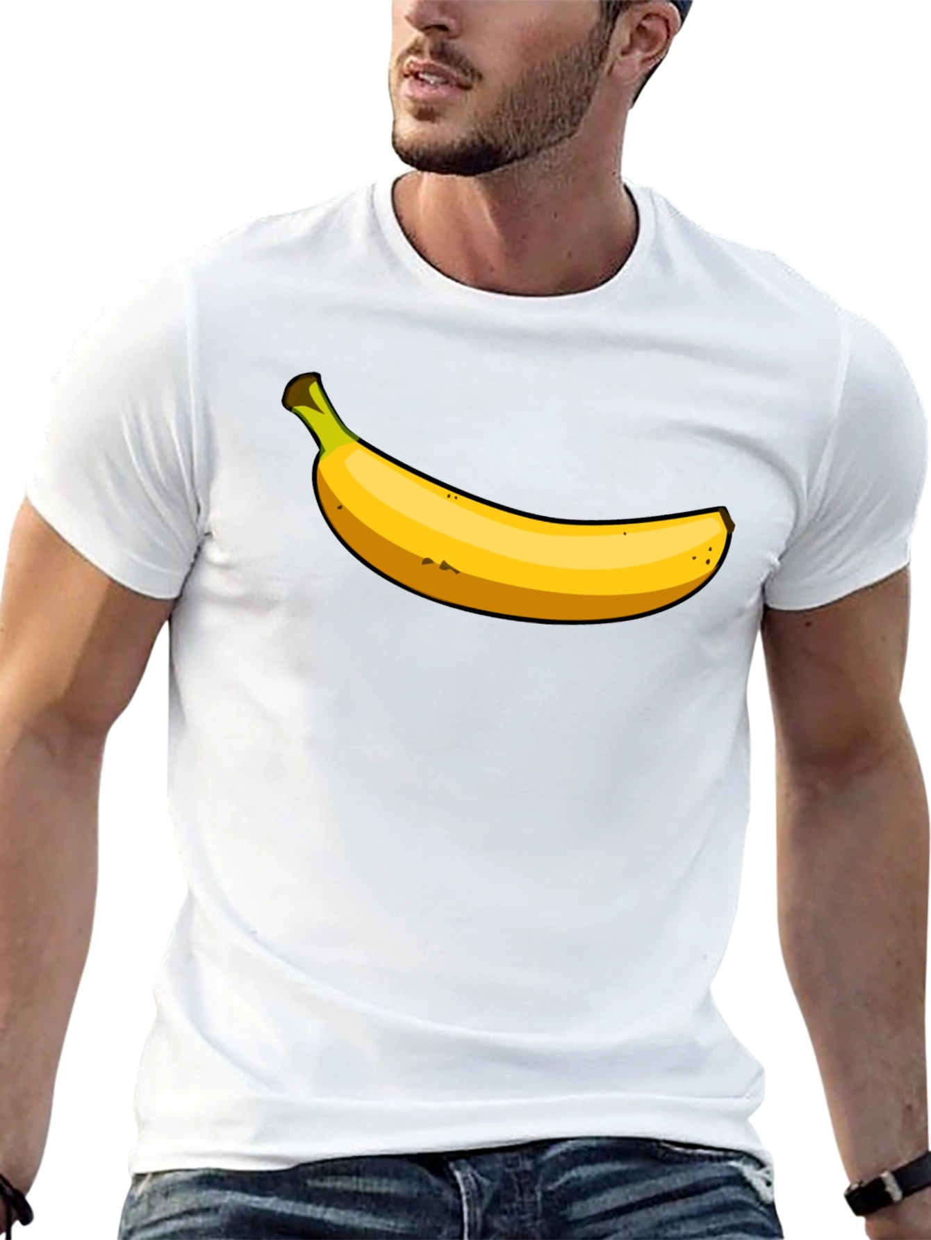 Black Banana Graphic T-Shirt - Funny Fruit Tee view 13