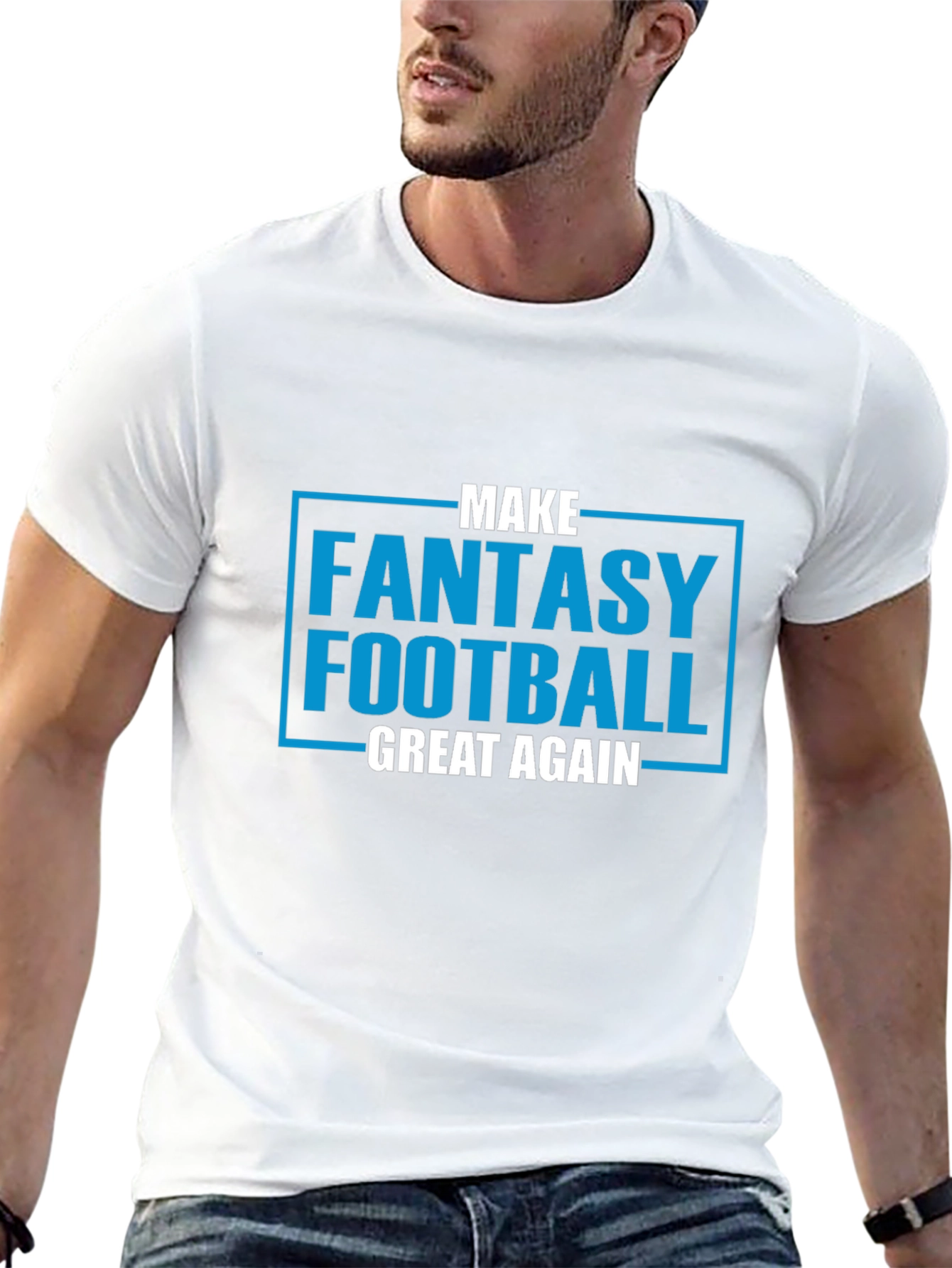 Black Make Fantasy Football Great Again T-Shirt view 13