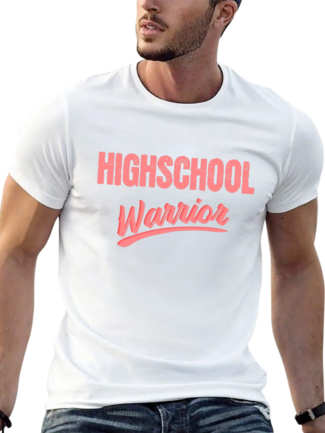 Black Highschool Warrior Black Graphic Tee view 13