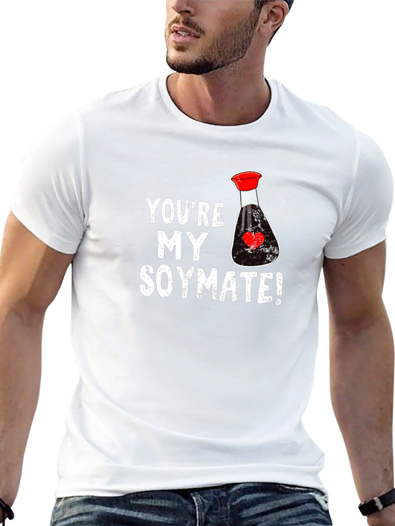 Black You're My Soymate Black Graphic Tee view 13