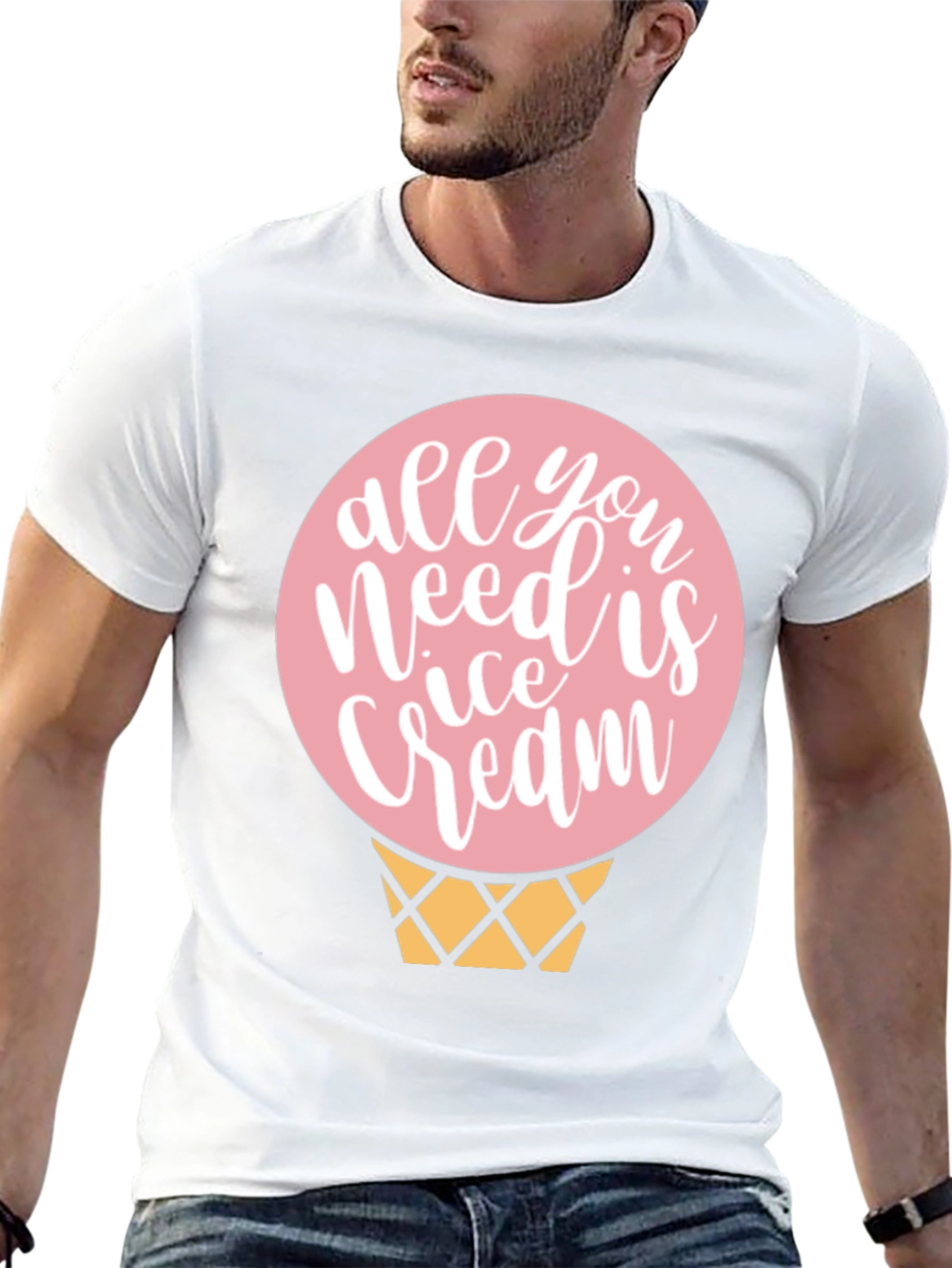 Black Ice Cream T-Shirt - Sweet Treat Design view 13