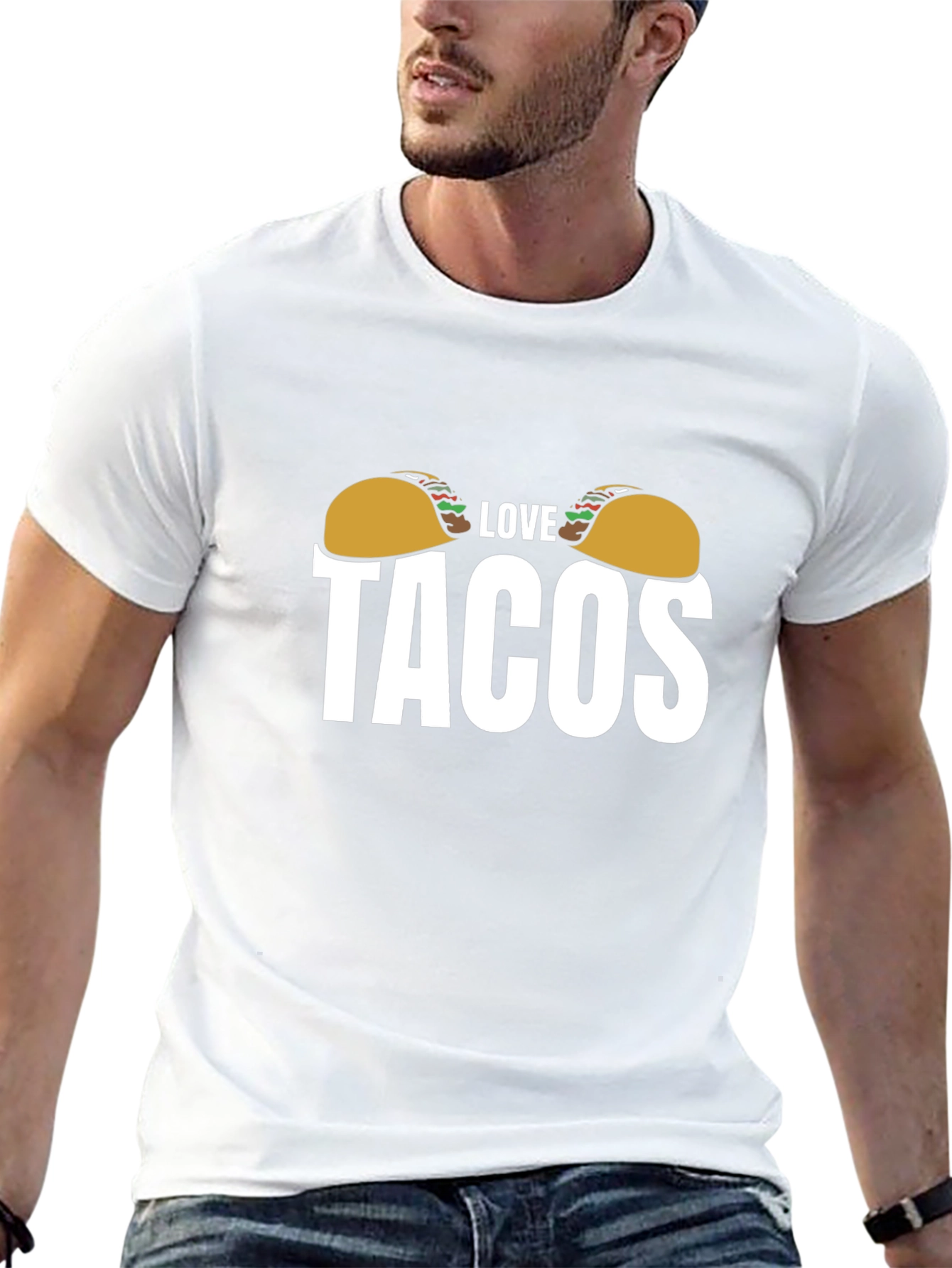 Black Love Tacos Graphic Tee - Black Cotton Blend view 13