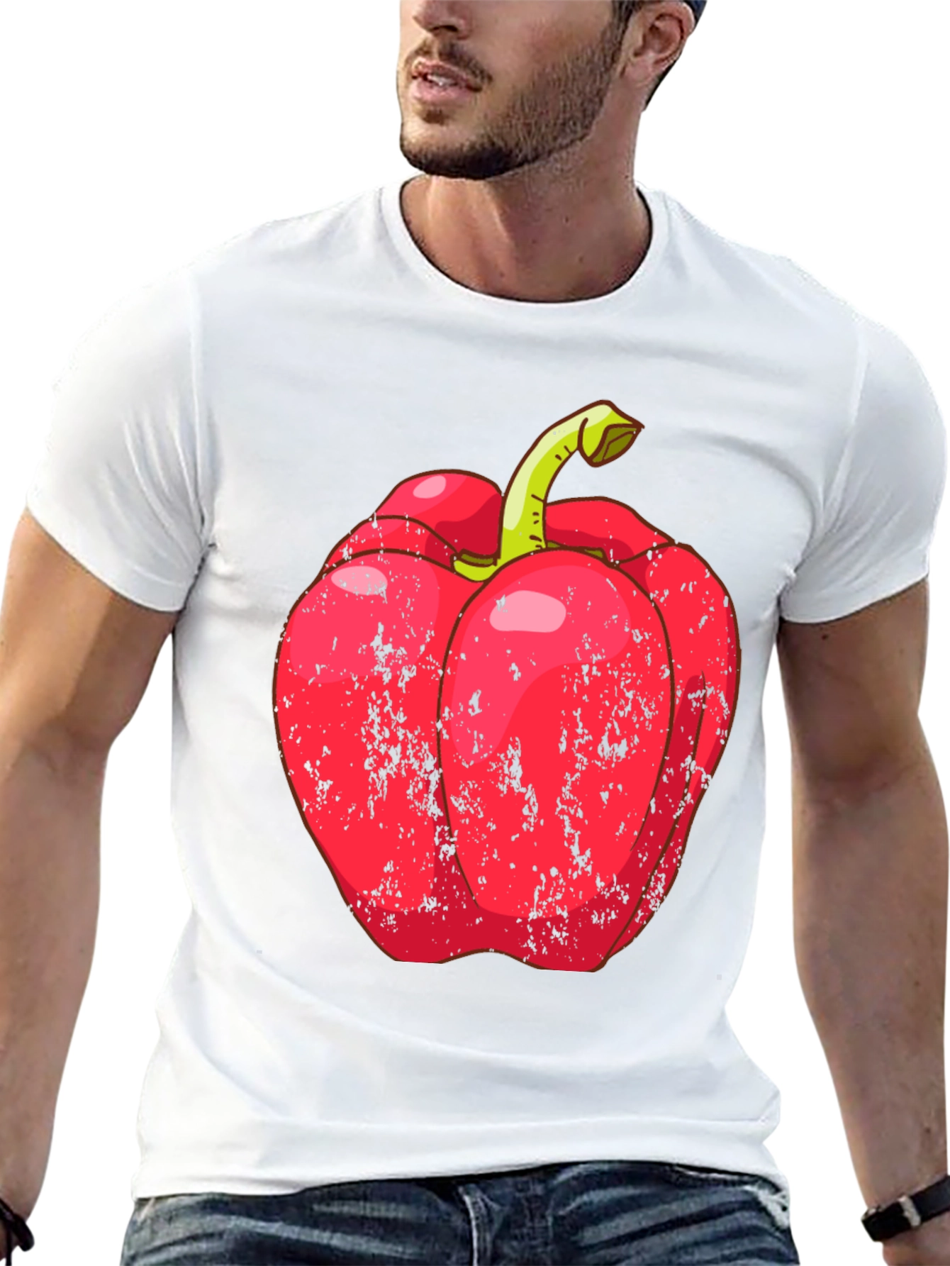 Black Red Pepper Graphic Tee - Unique Foodie Fashion view 13
