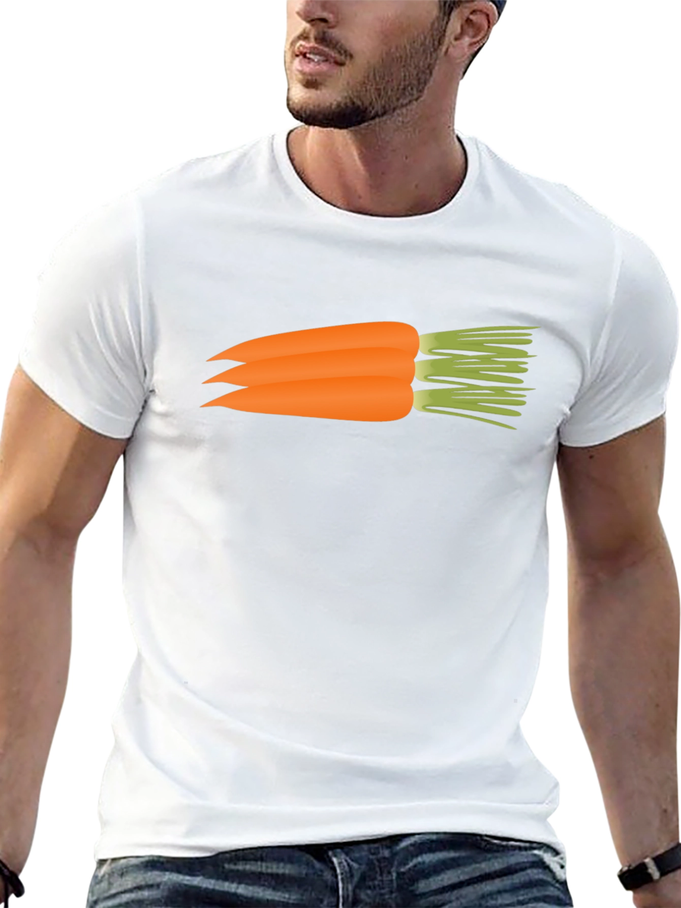 Black Carrot Graphic Black T-Shirt - Funny Veggie Tee view 13