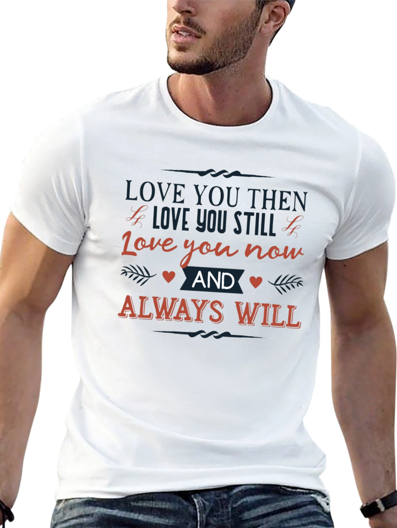 Black Love You Always Graphic Tee - Black Cotton view 13