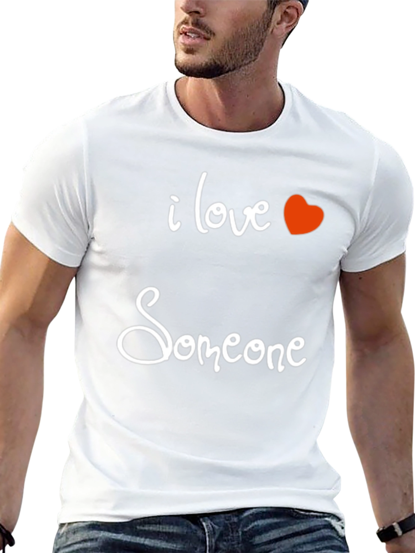 Black I Love Someone Graphic Tee - Soft & Stylish view 13