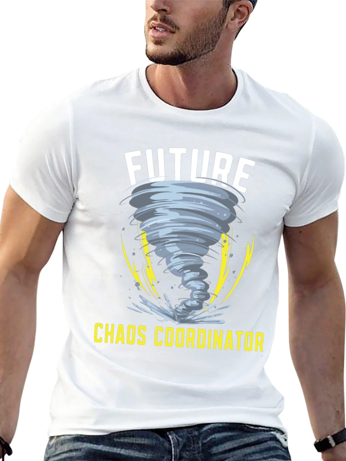 Black Future Chaos Coordinator Graphic T-Shirt view 13