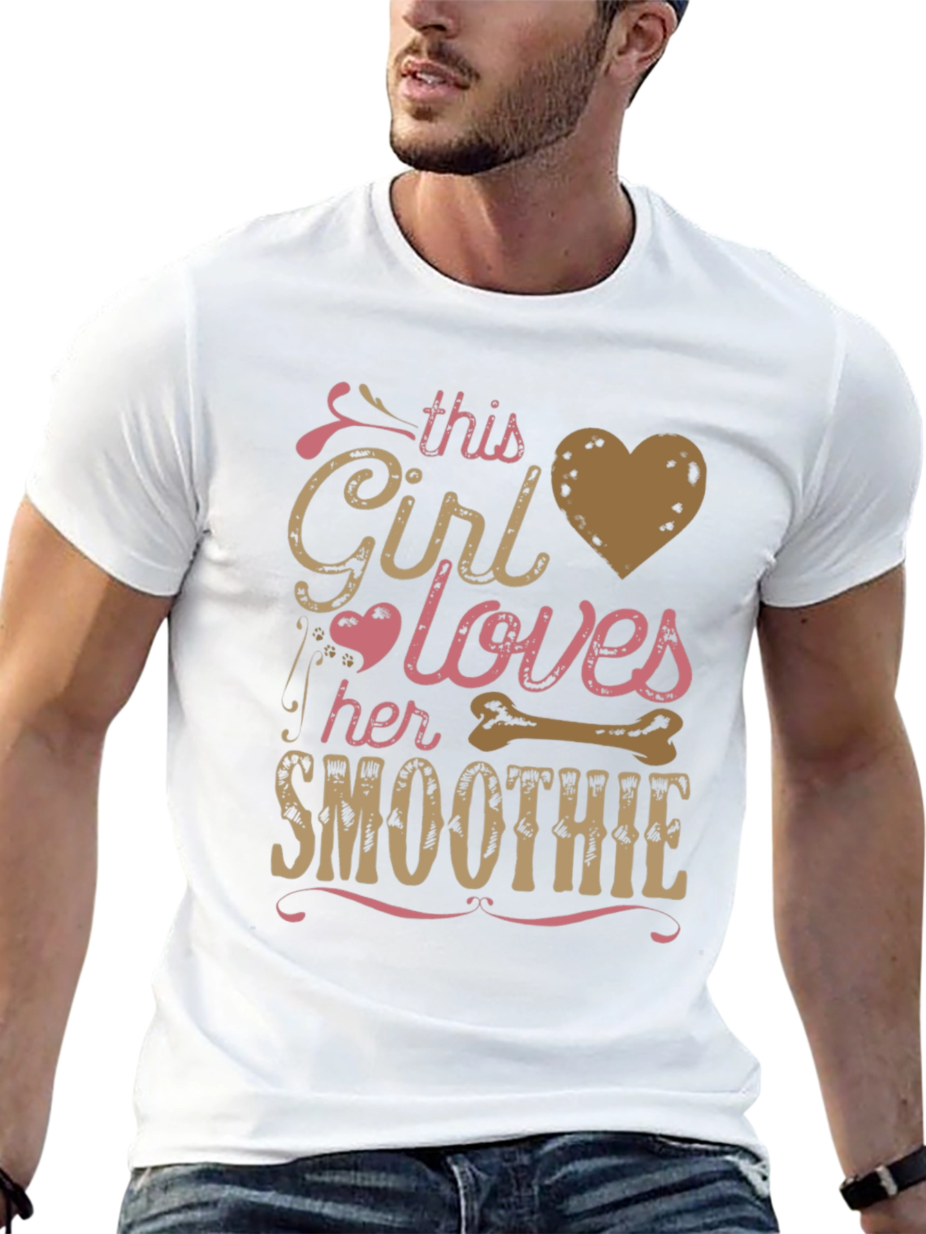Black Girl Loves Smoothie T-Shirt - Funny Graphic Tee view 13