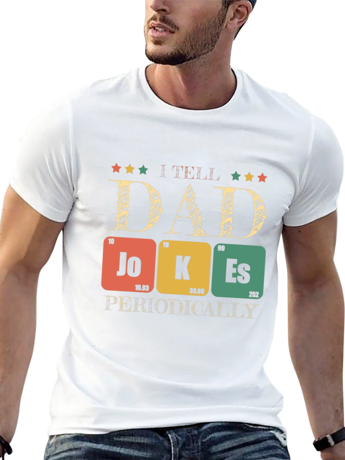 Black Dad Jokes T-Shirt - Periodic Table Pun Humor view 13