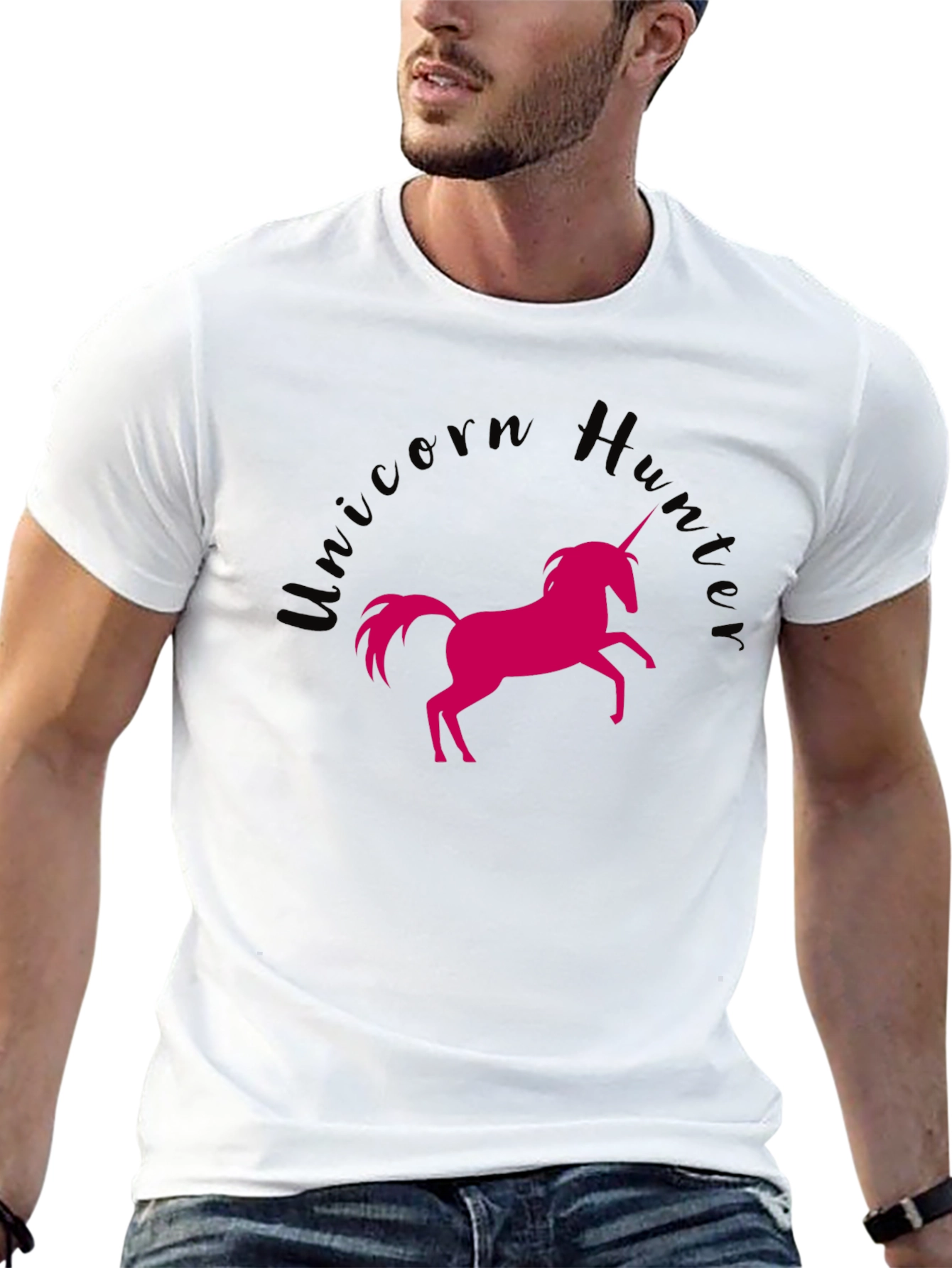 Black Unicorn Hunt Black Graphic Tee view 13