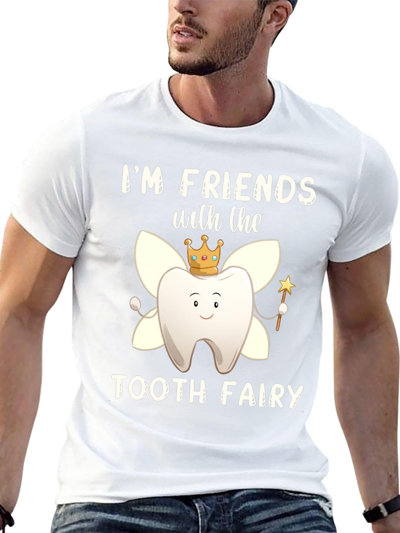 Black Tooth Fairy Friend Graphic Tee view 13