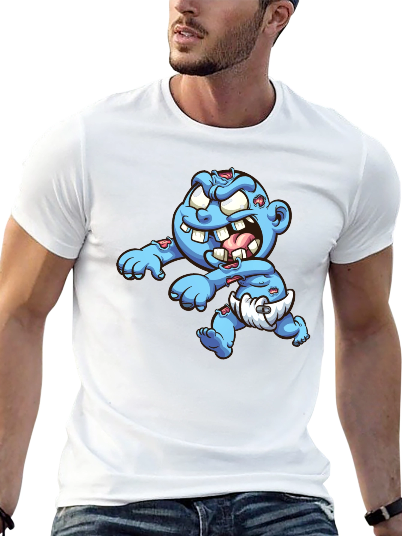 Black Zombie Baby T-Shirt - Black view 13