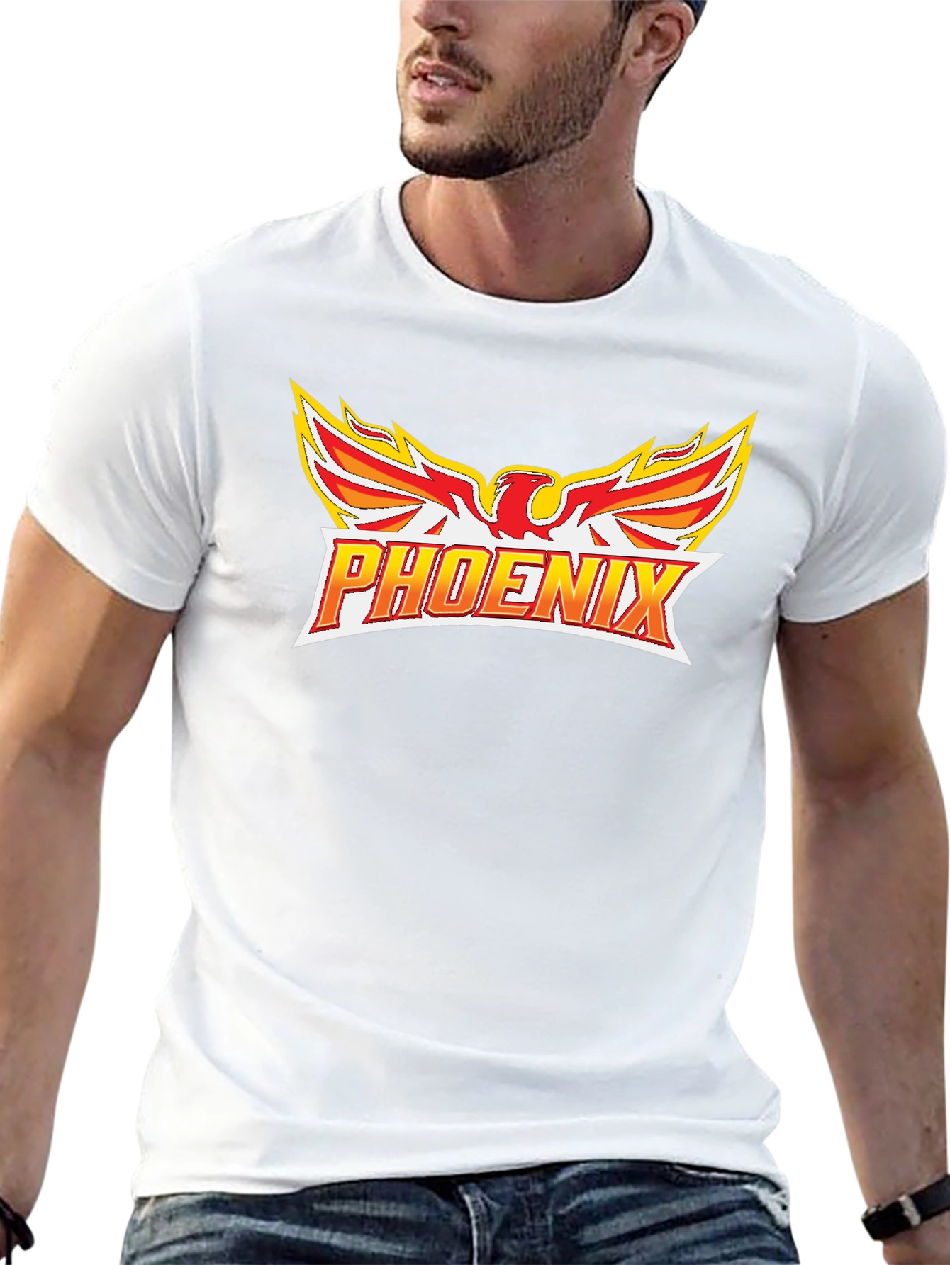 Black Phoenix Graphic T-Shirt - Black view 13