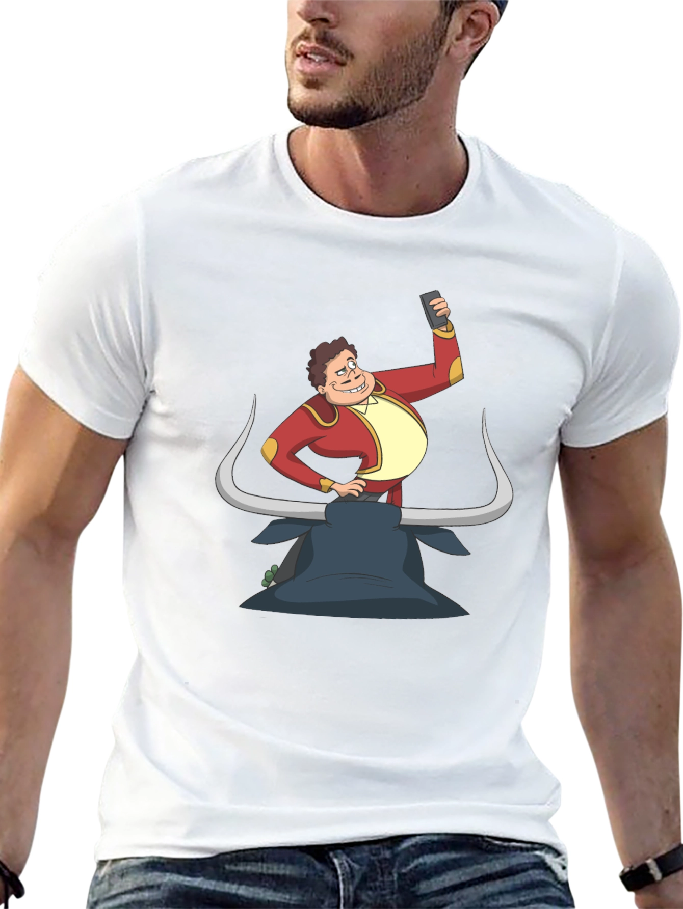 Black Matador Selfie Graphic T-Shirt view 13