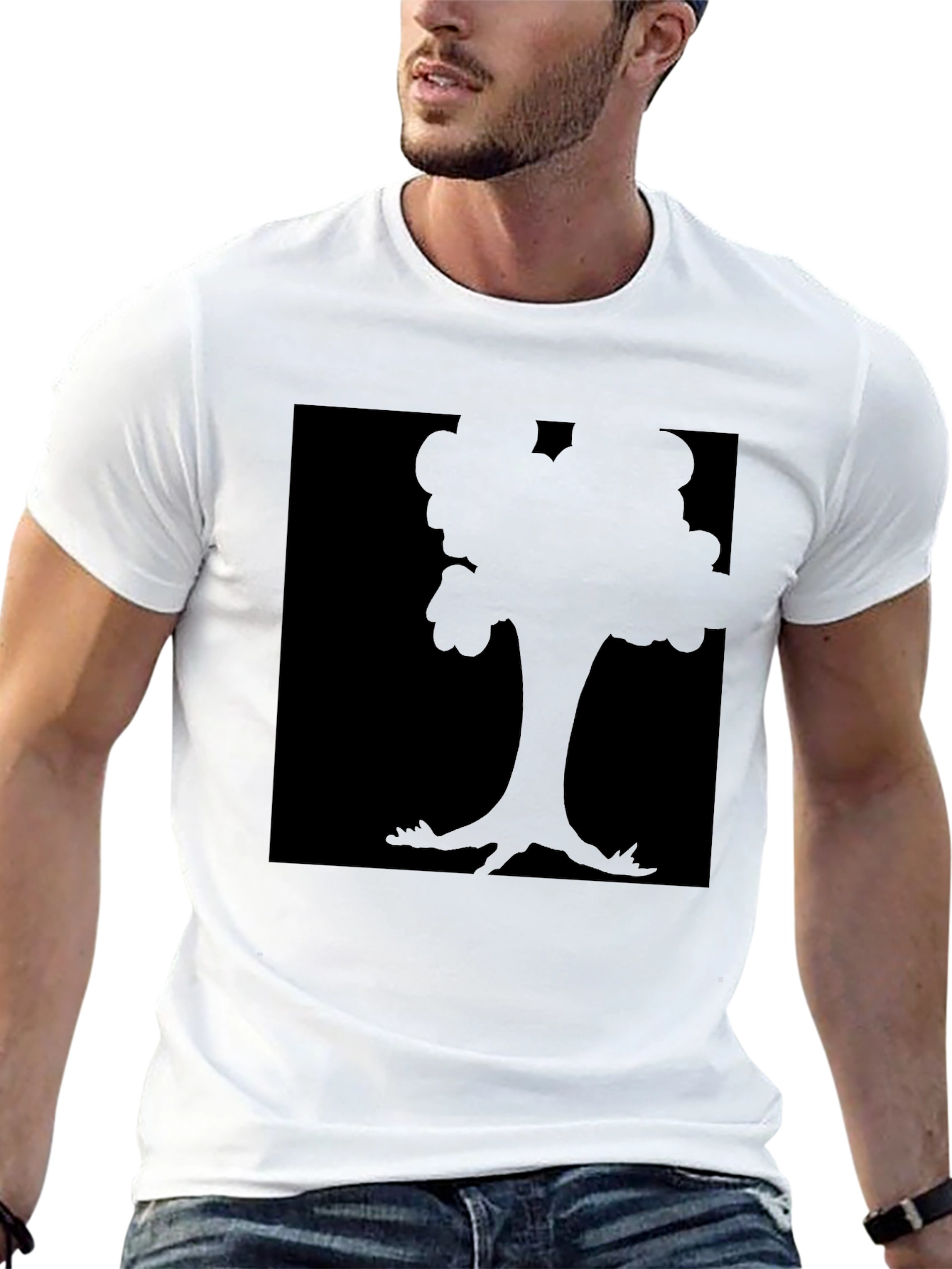 Black Black Tree Graphic Tee - Stylish and Comfortable view 13