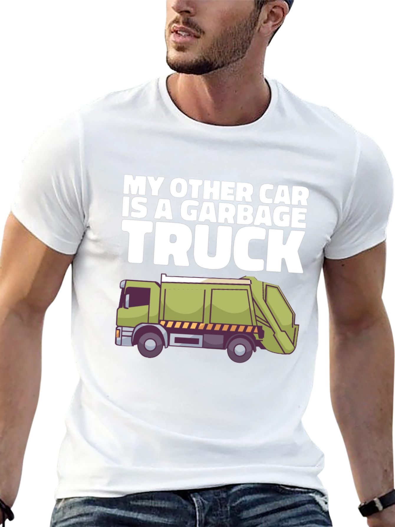Black Garbage Truck T-Shirt - Funny Car Alternative Tee view 13