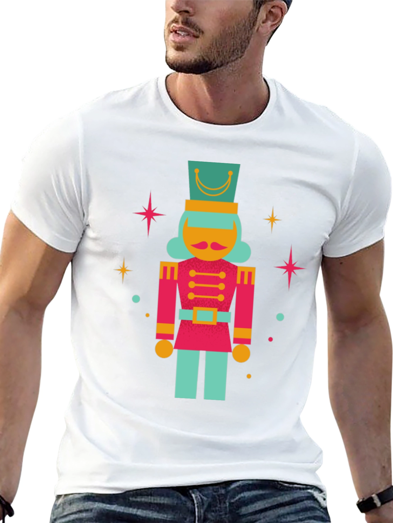 Black Retro Nutcracker T-Shirt - Holiday Style view 13