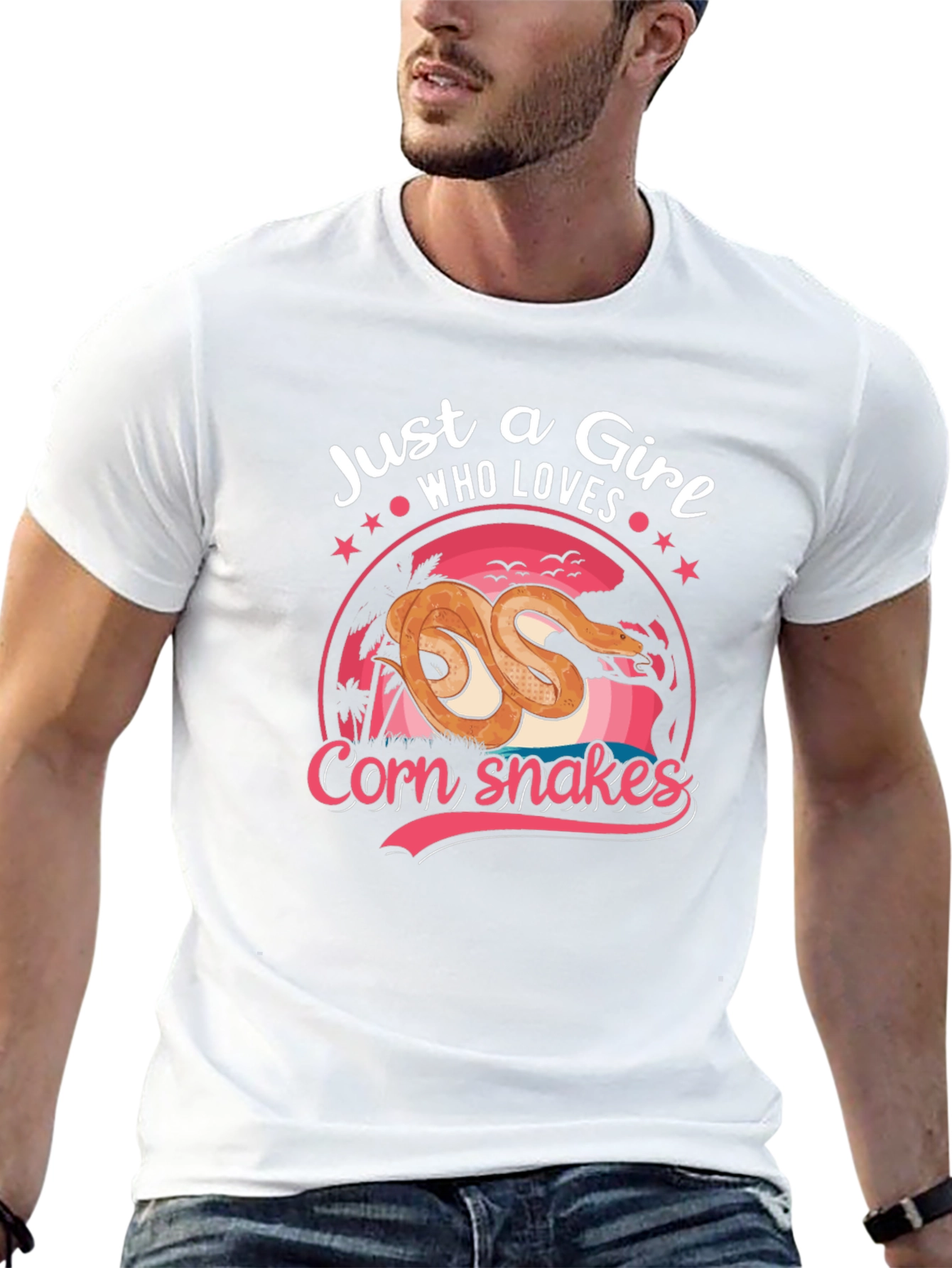 Black Just A Girl Who Loves Corn Snakes T-Shirt view 13