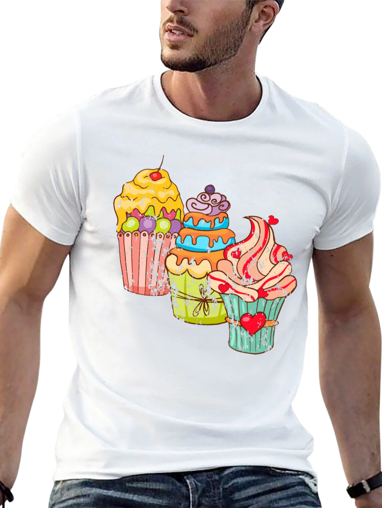 Black Cupcake Graphic T-Shirt view 13