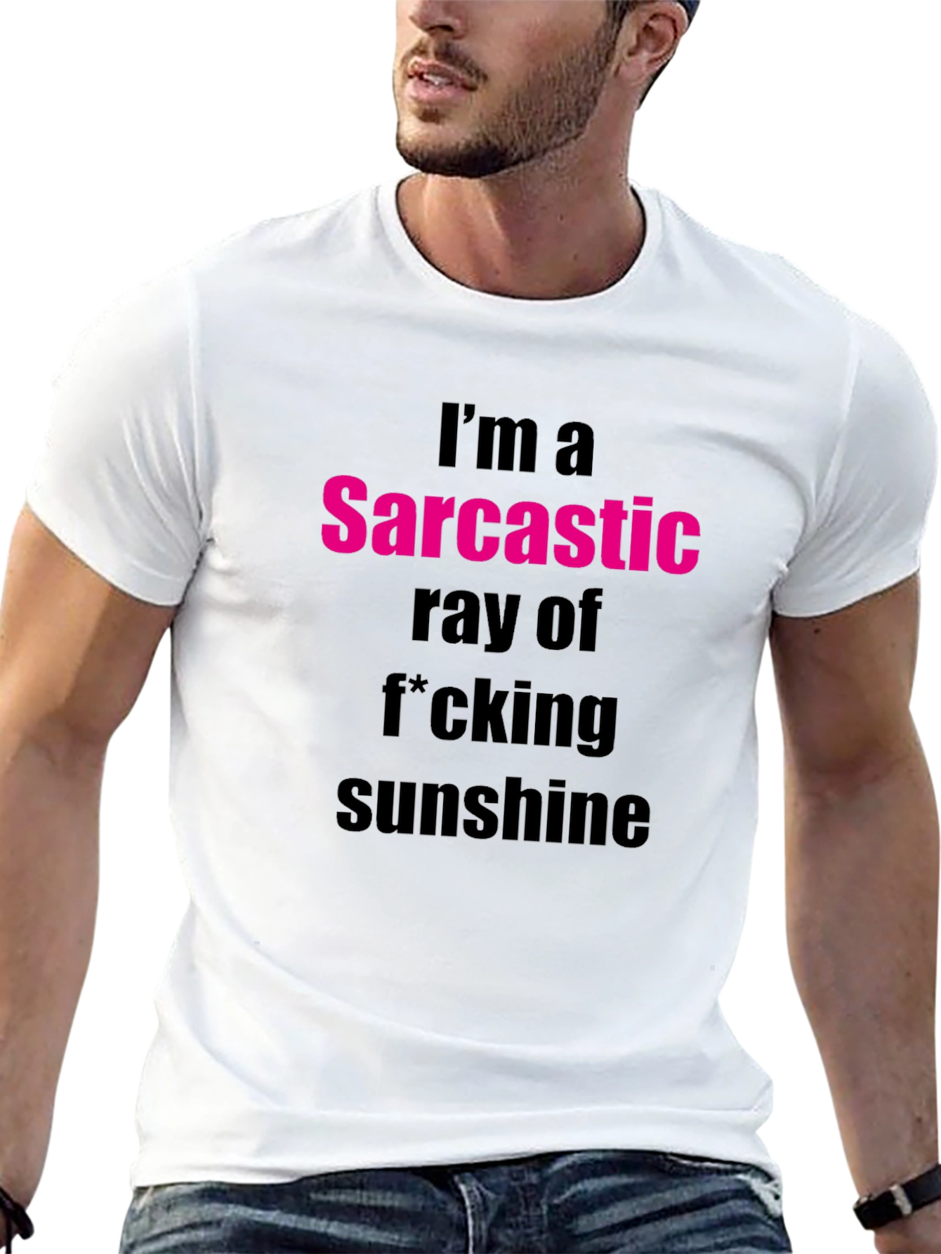 Black Sarcastic Sunshine Graphic Tee - Funny Sarcasm T-Shirt view 13