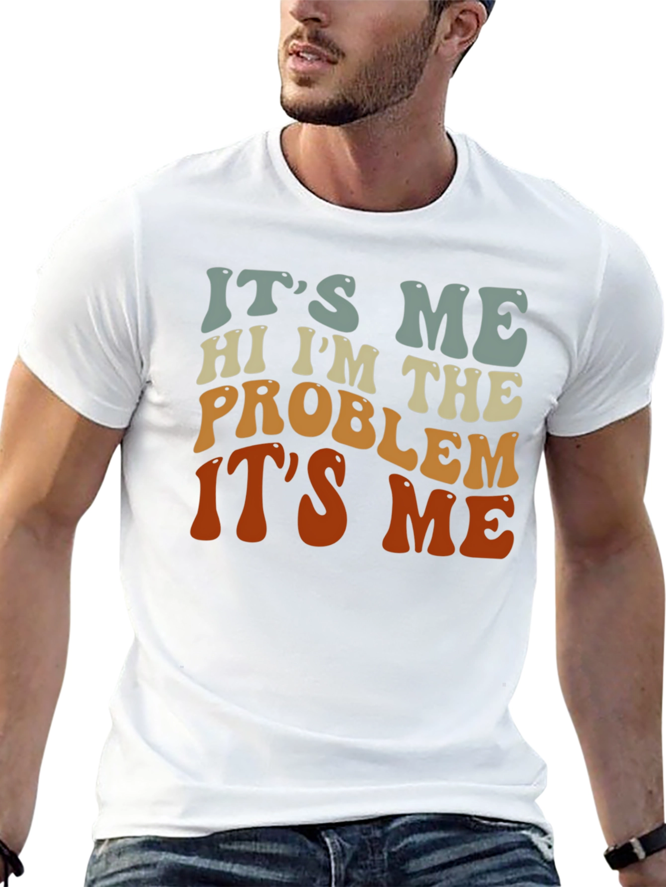 Black It's Me Problem Graphic T-Shirt view 13