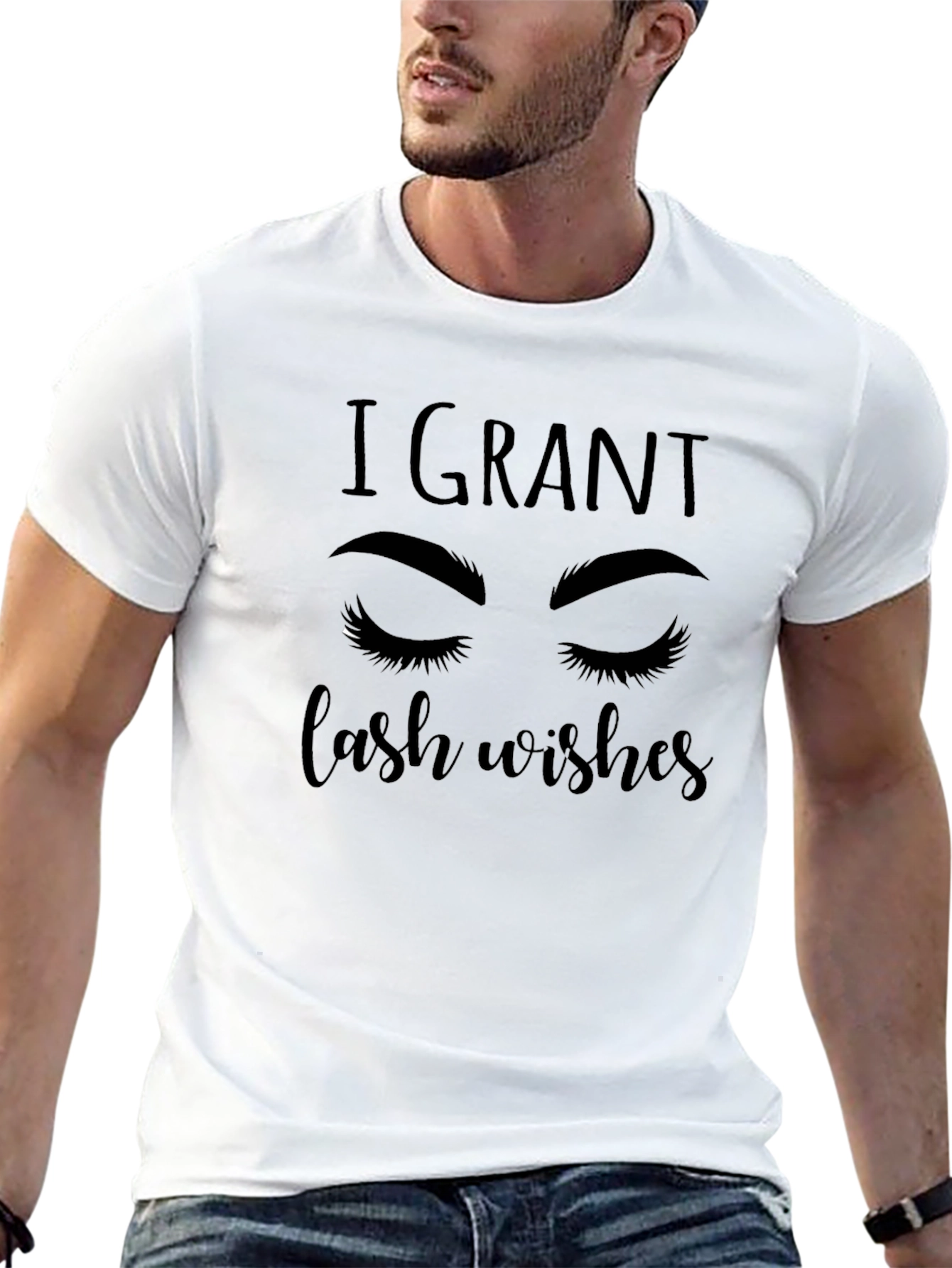 Black I Grant Lash Wishes Graphic Tee view 13