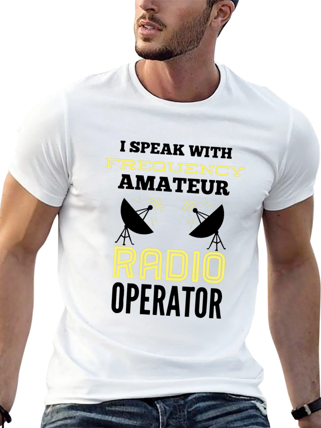 Black Amateur Radio Operator T-Shirt - Funny Ham Radio Tee view 13