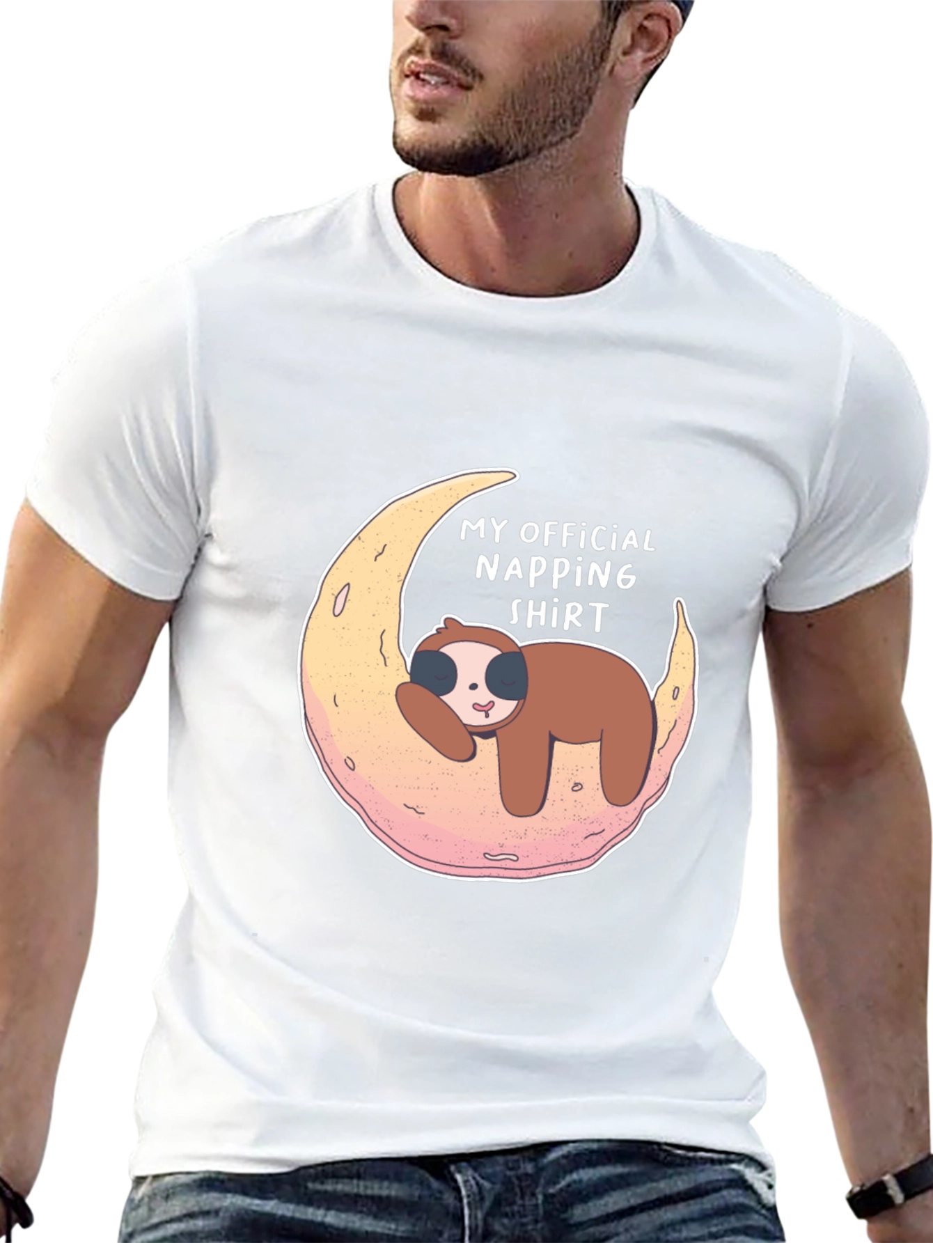 Black Napping Sloth T-Shirt - Official Napping Shirt Tee view 13