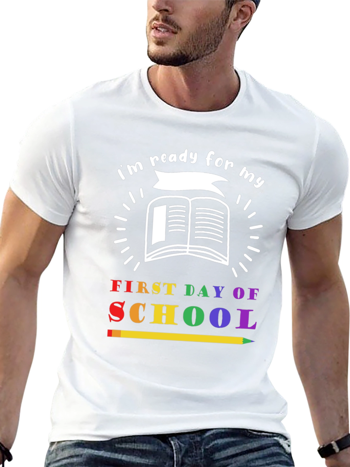 Black Ready for First Day of School T-Shirt view 13