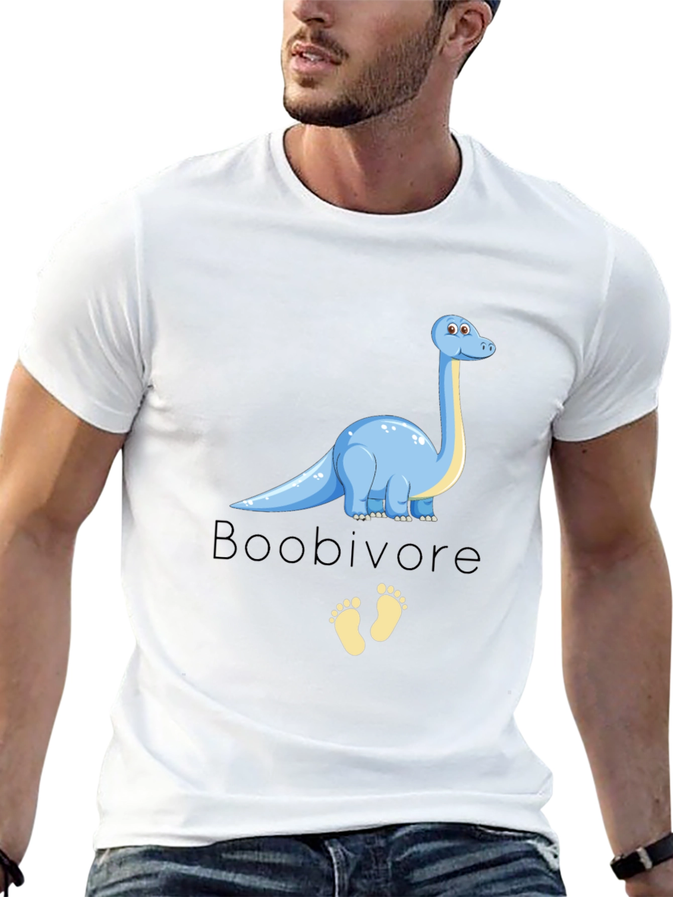 Black Boobivore Dinosaur Graphic T-Shirt view 13