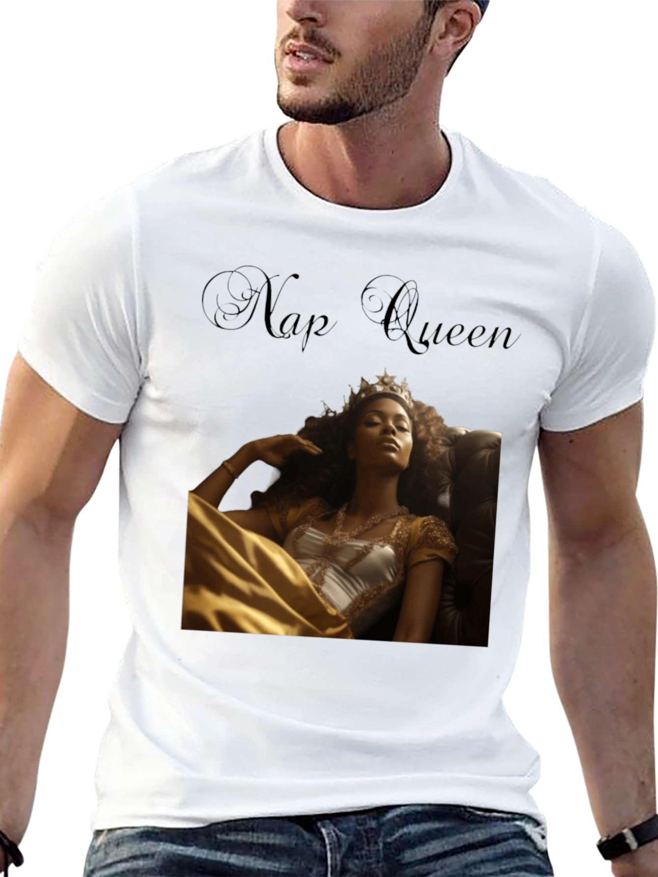 Black Nap Queen Graphic T-Shirt - Stylish and Comfy view 13