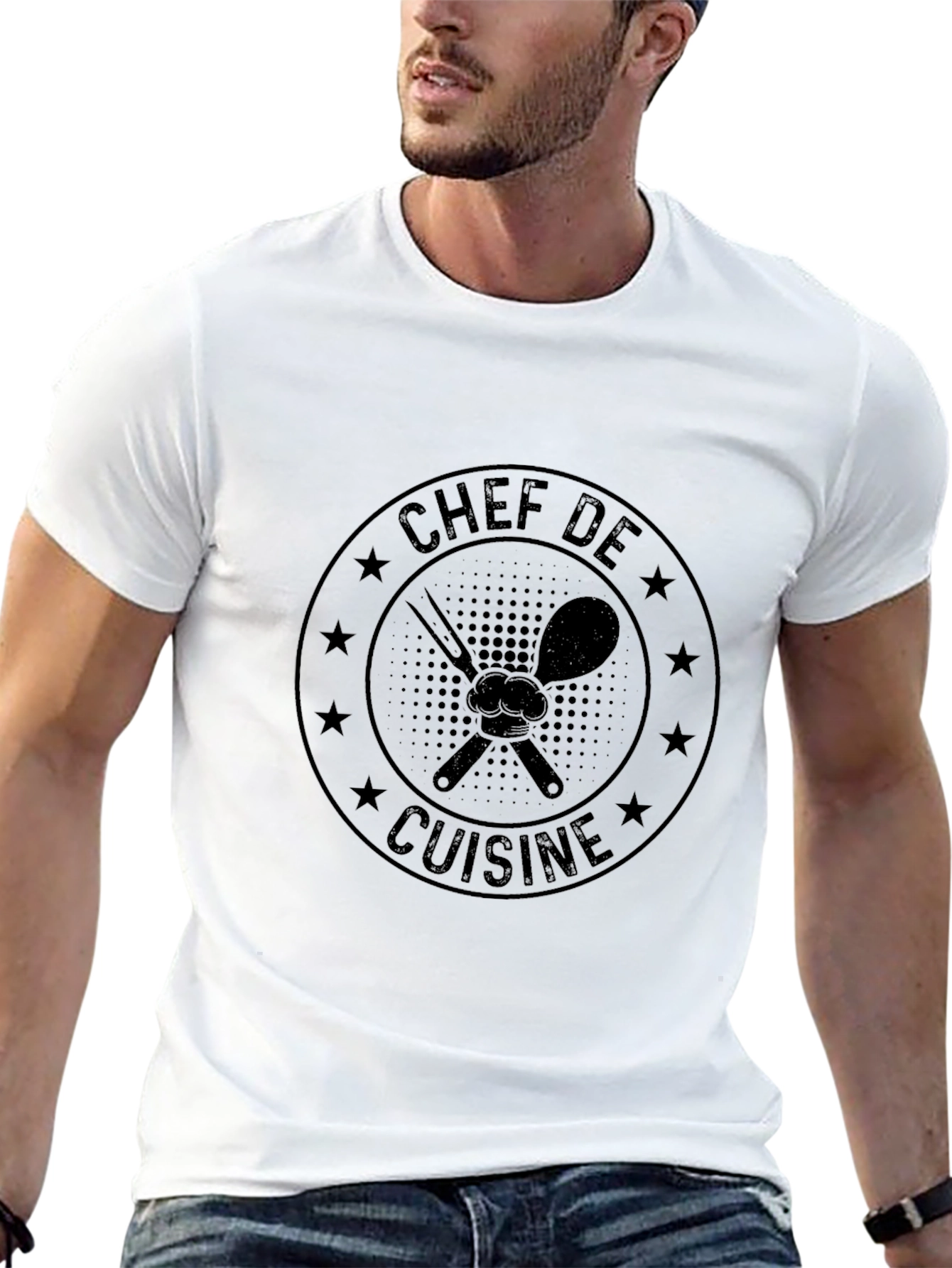 Black Chef De Cuisine Black T-Shirt view 13