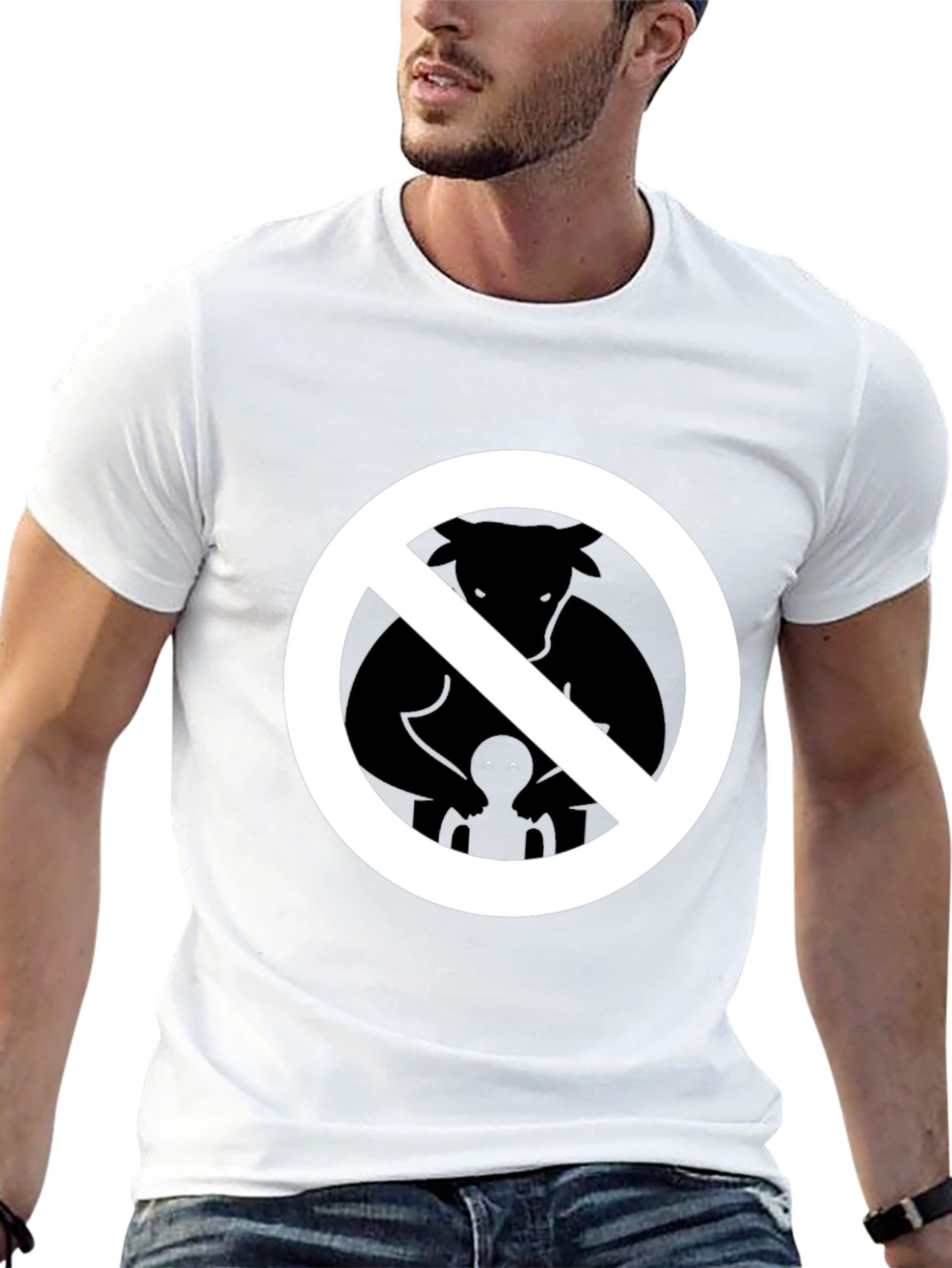 Black No Furries Black Graphic Tee view 13