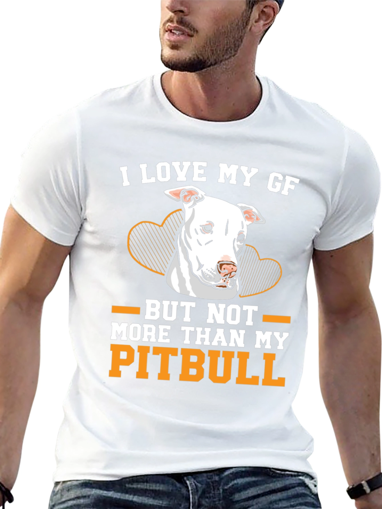 Black I Love My Pitbull T-Shirt view 13