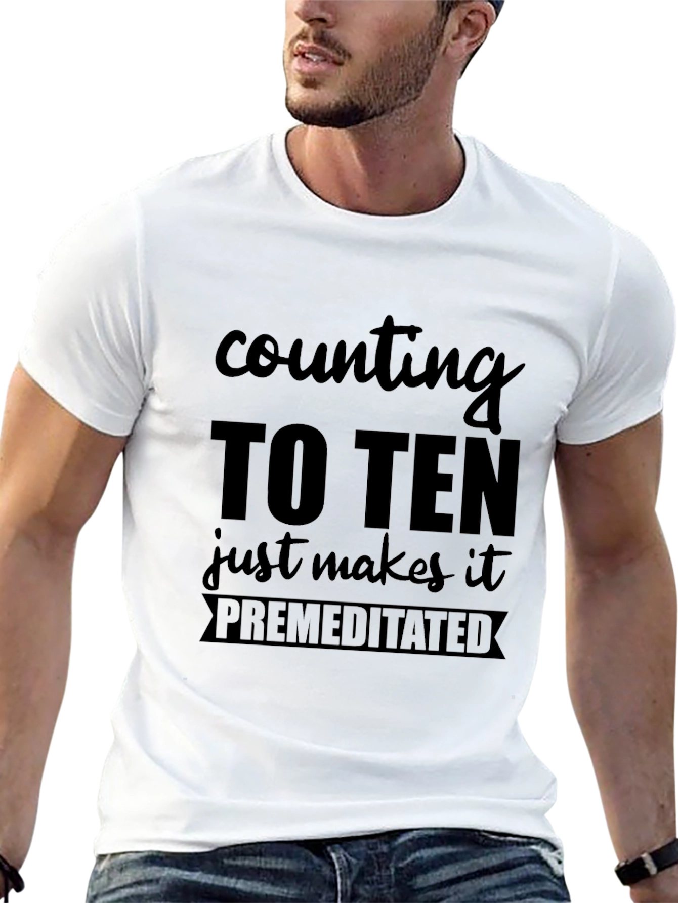 Black Counting To Ten Premeditated T-Shirt view 13