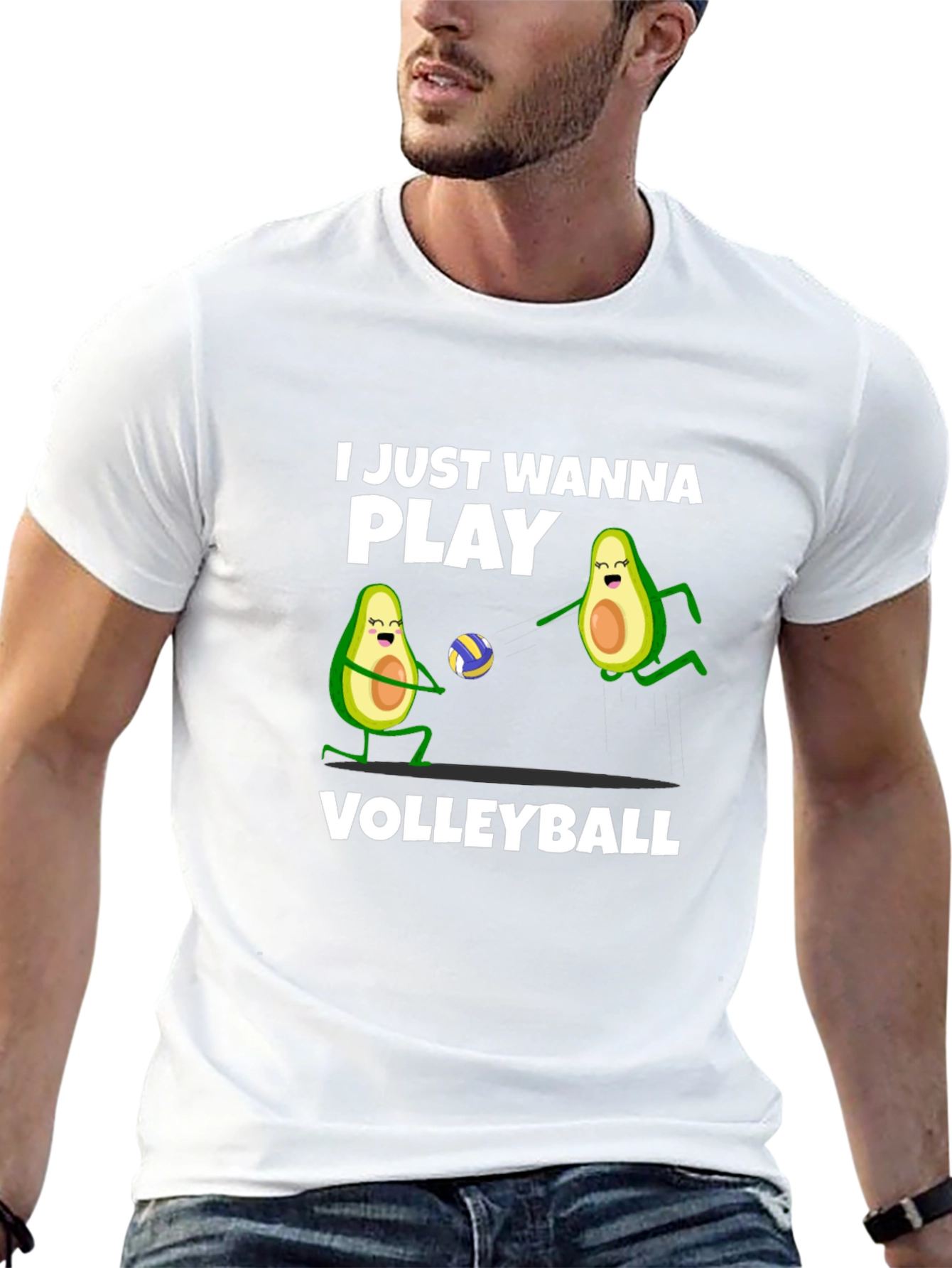 Black Avocado Volleyball T-Shirt view 13