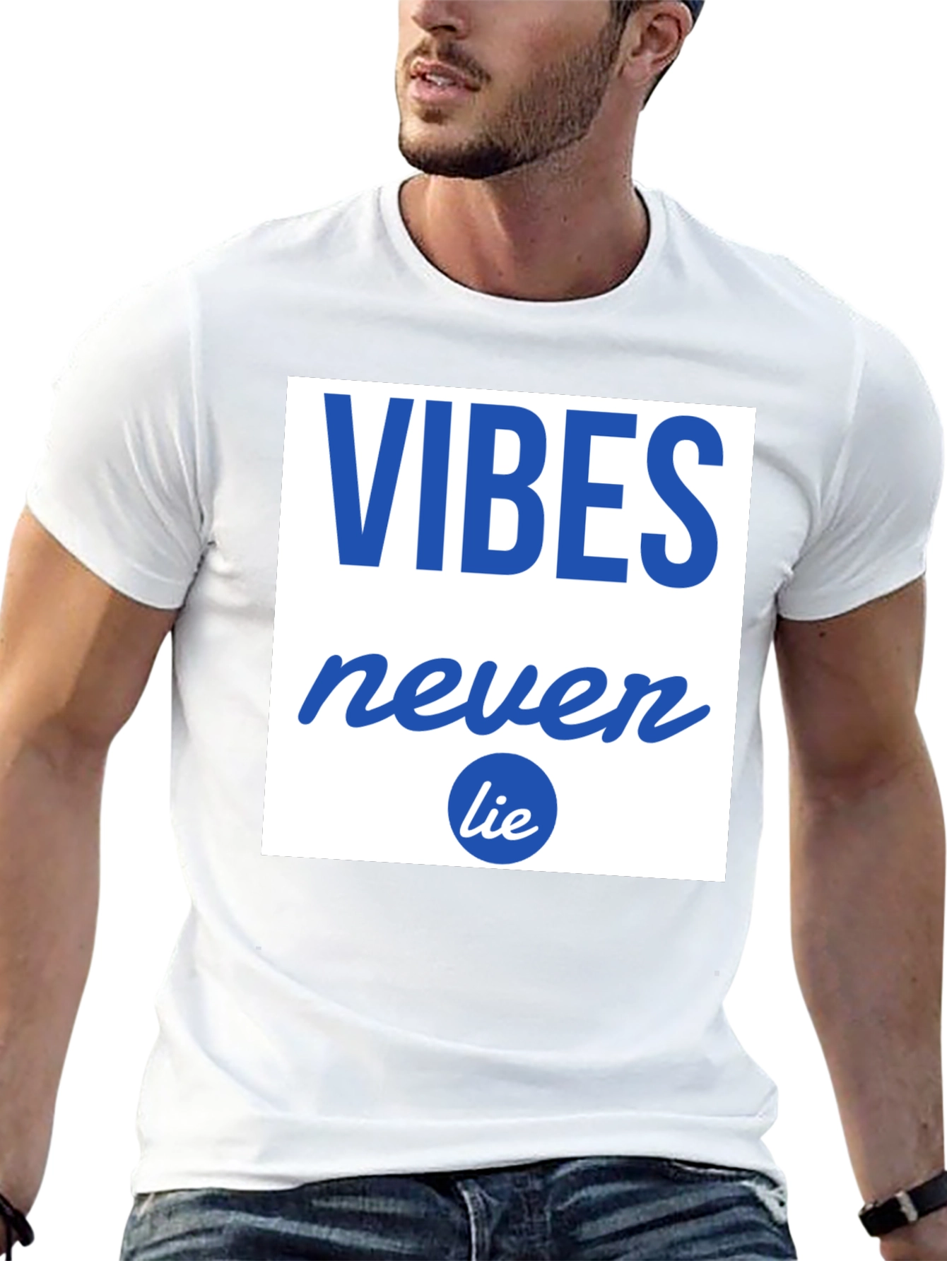 Black Vibes Never Lie Graphic Tee - Casual Comfort view 13