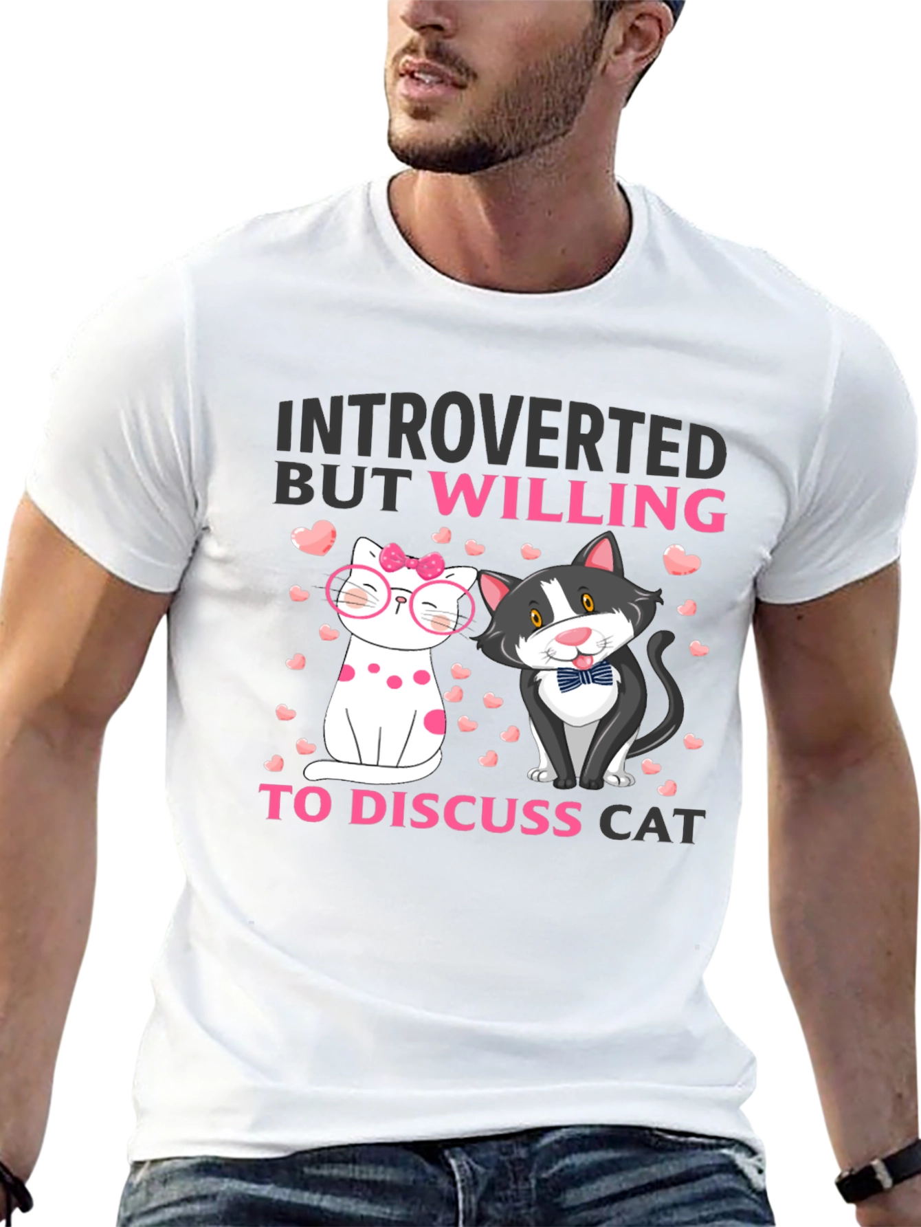 Introverted Cat Lover T-Shirt - 13