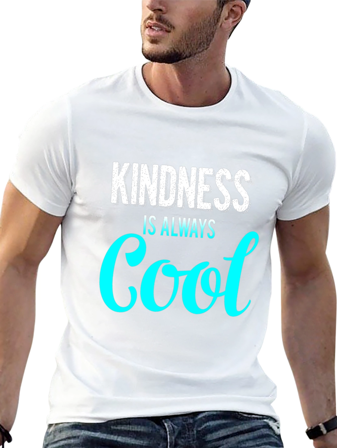 Black Kindness Is Always Cool Graphic Tee view 13