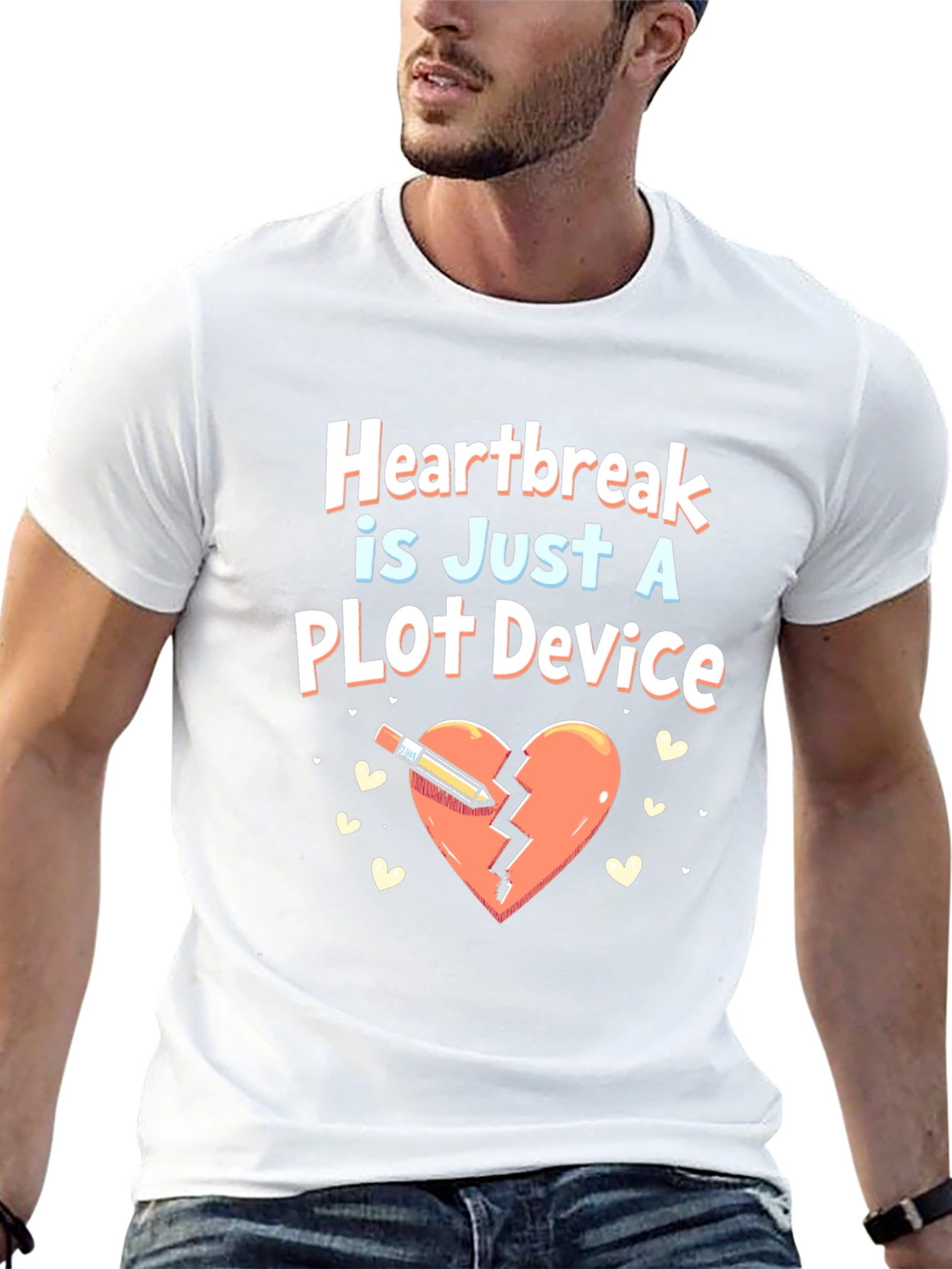 Black Heartbreak Plot Device Graphic Novelty T-Shirt view 13