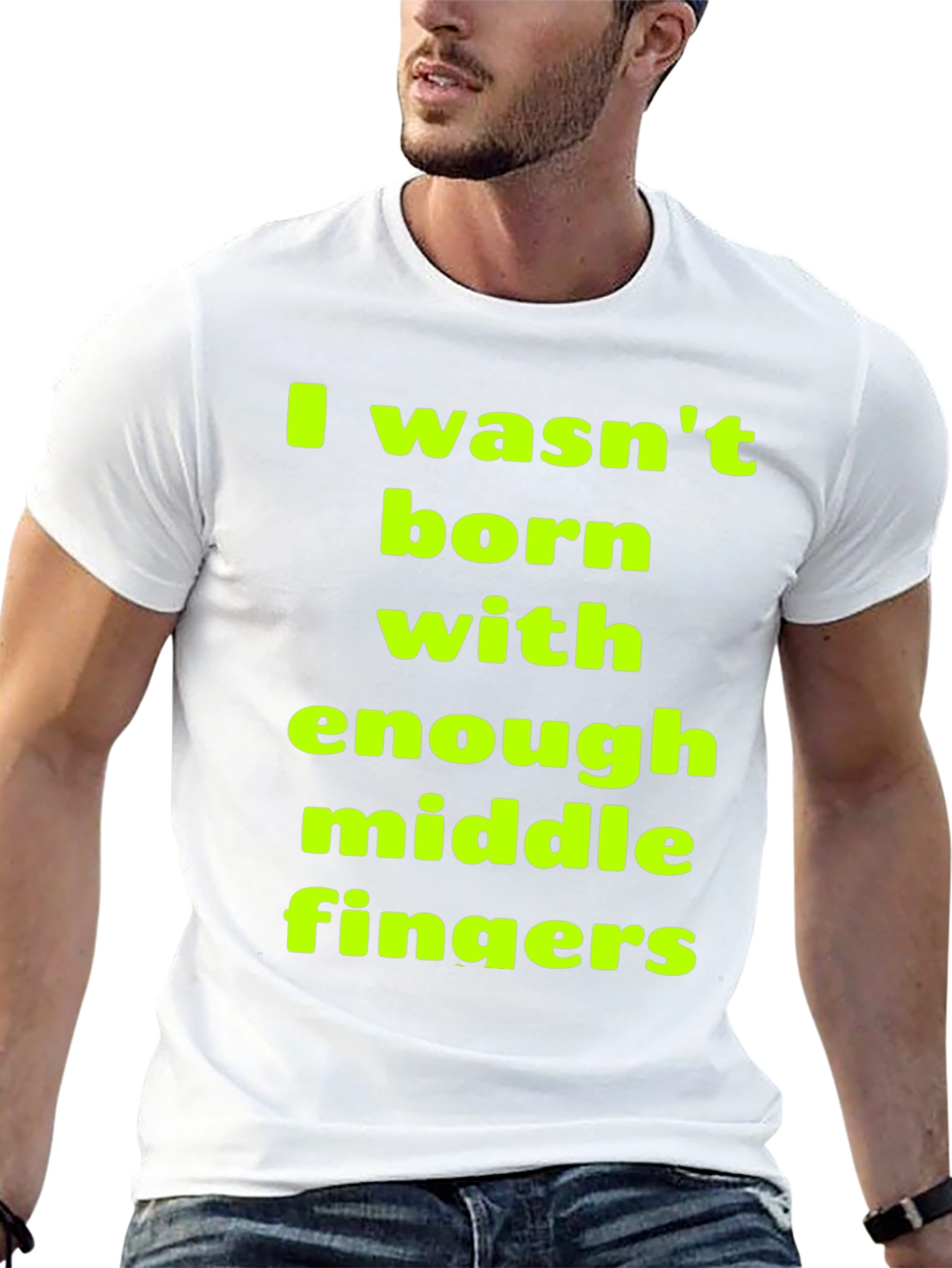 Black Funny Sarcastic Middle Finger T-Shirt view 13