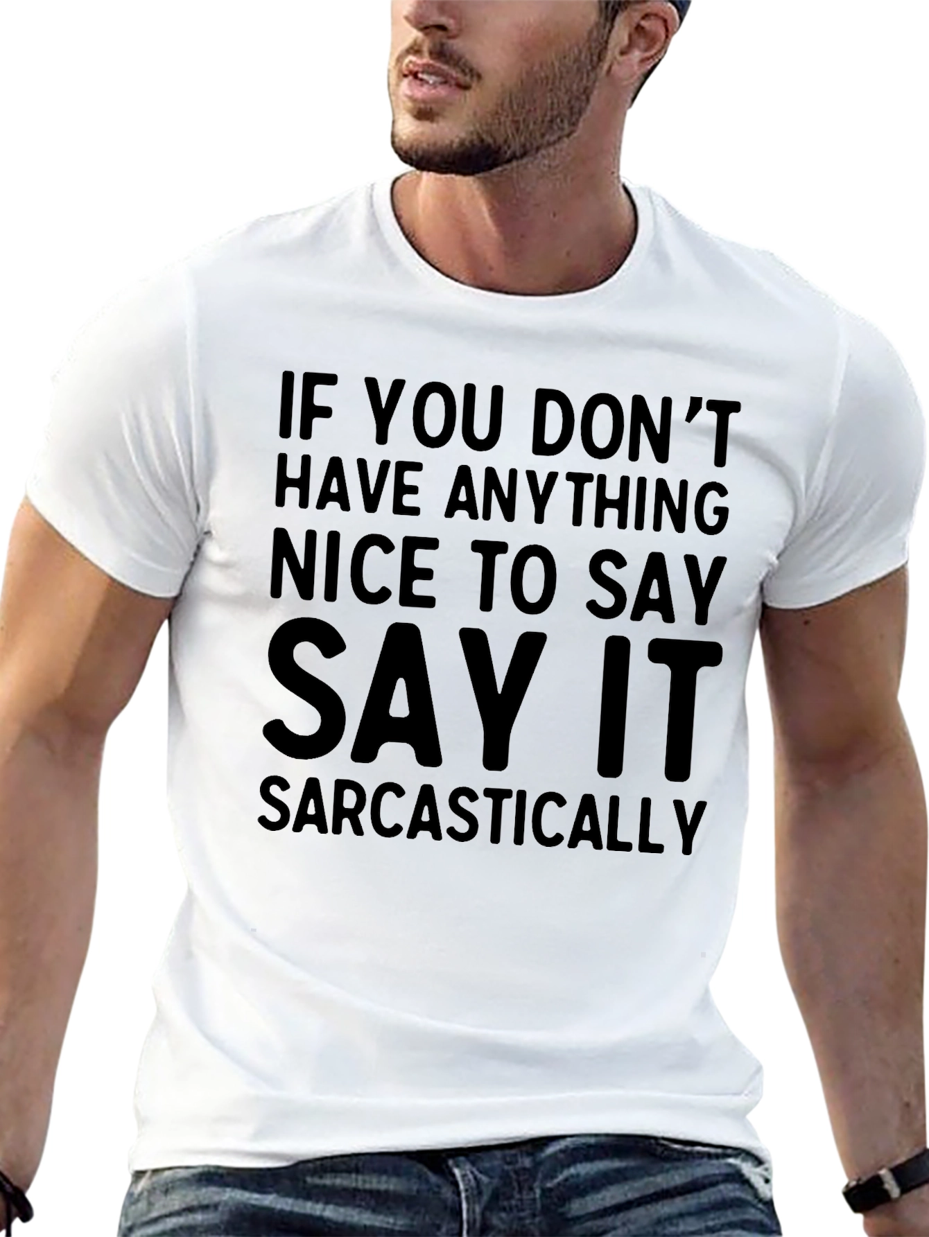 Black Sarcastic Humor Graphic Tee - Funny Statement Shirt view 13