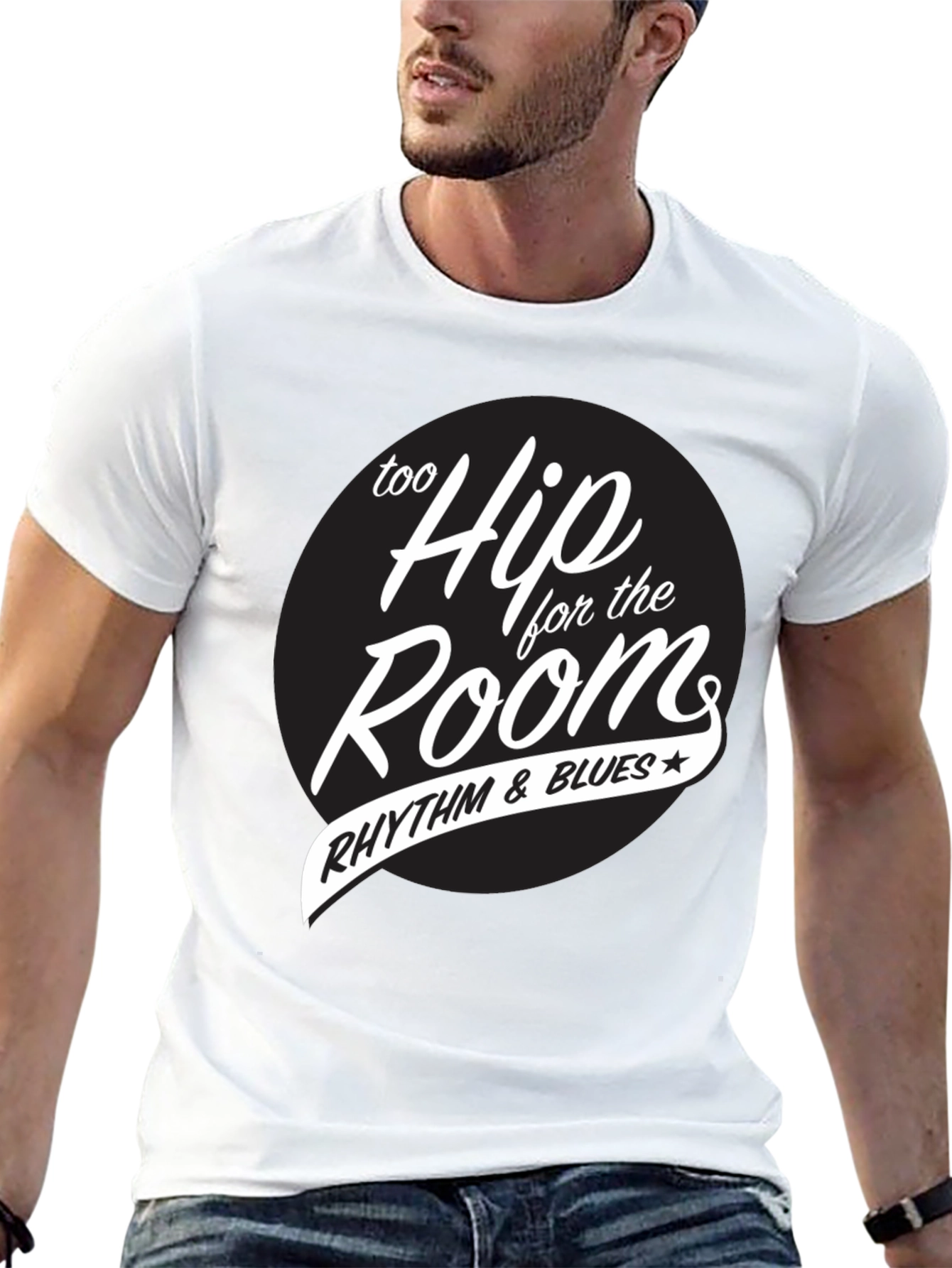 Black Too Hip for the Room Rhythm & Blues T-Shirt view 13