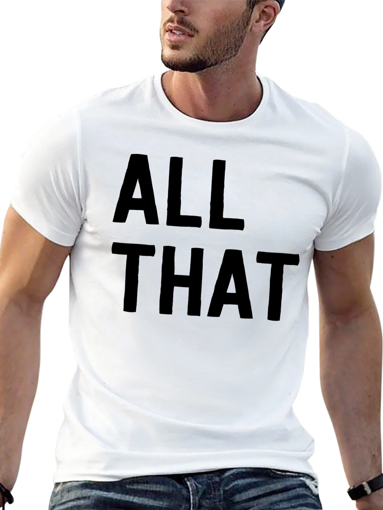 Black All That T-Shirt - Bold Statement Tee view 13