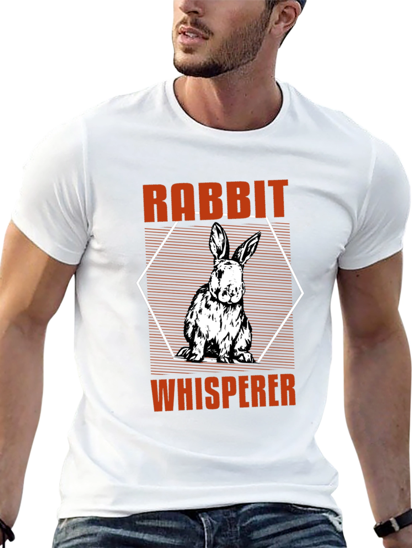 Black Rabbit Whisperer Graphic T-Shirt - Animal Lover Tee view 13